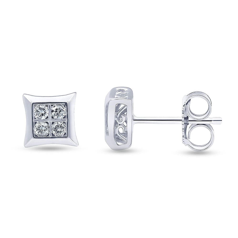 0.25 Carat Bezet Set Lab Grown Diamond Stud Earrings - Image 3