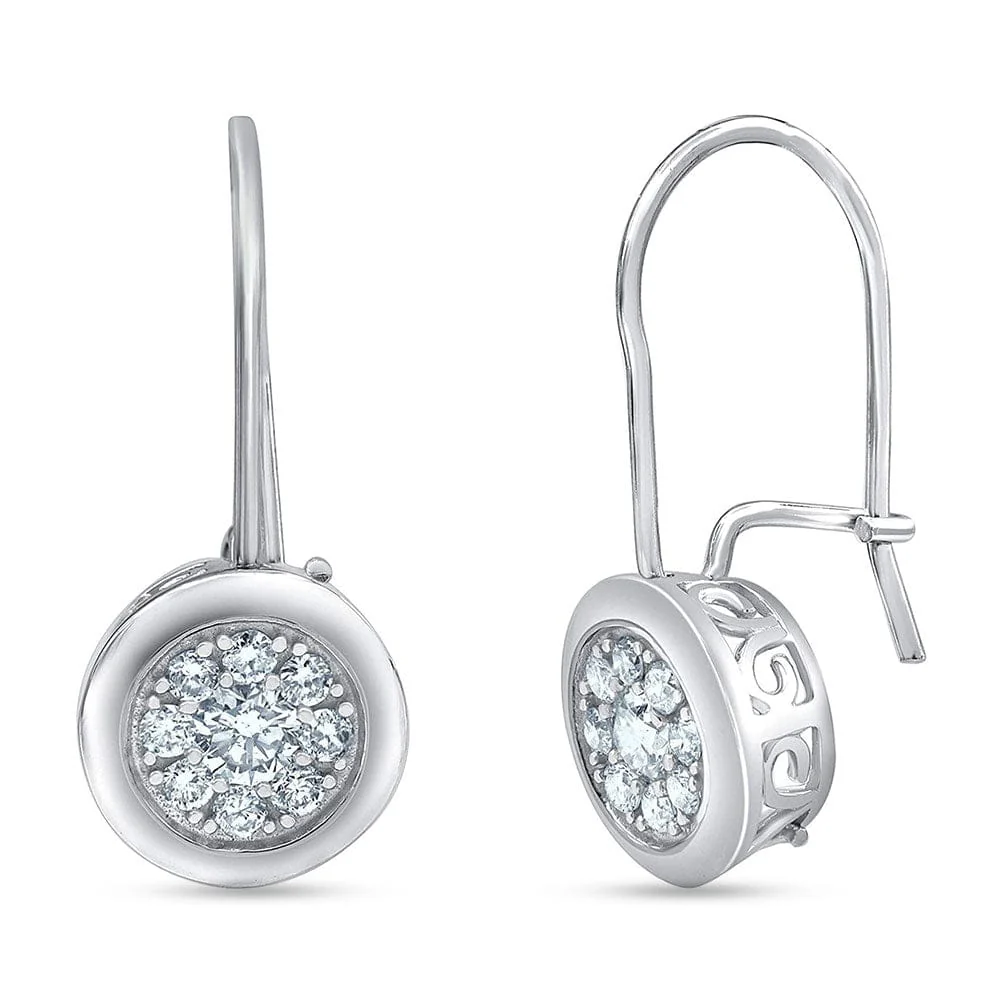 0.50 Carat Lab Grown Diamond Dangle Earrings Gift Box Set - Image 4