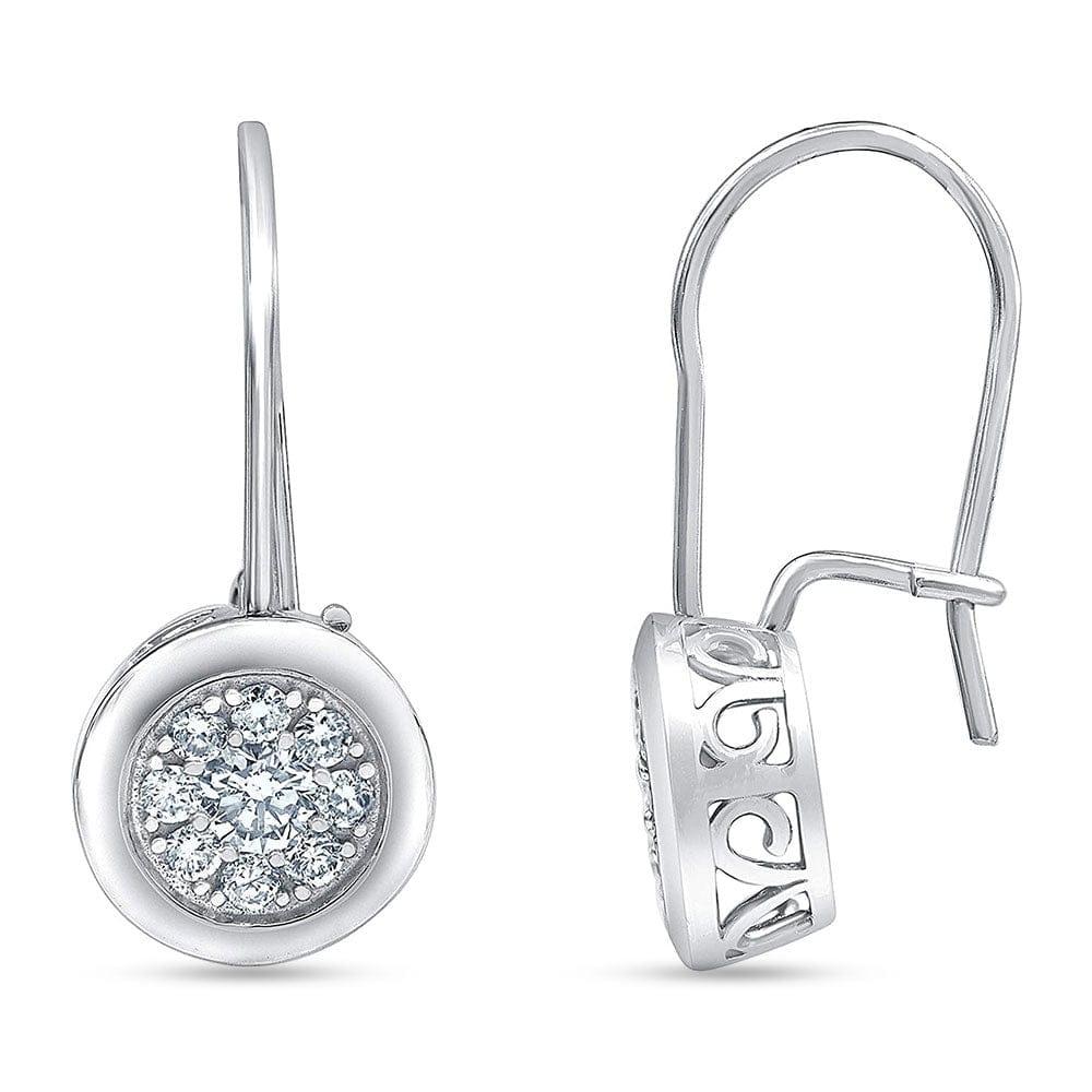 0.50 Carat Lab Grown Diamond Dangle Earrings Gift Box Set - Image 5