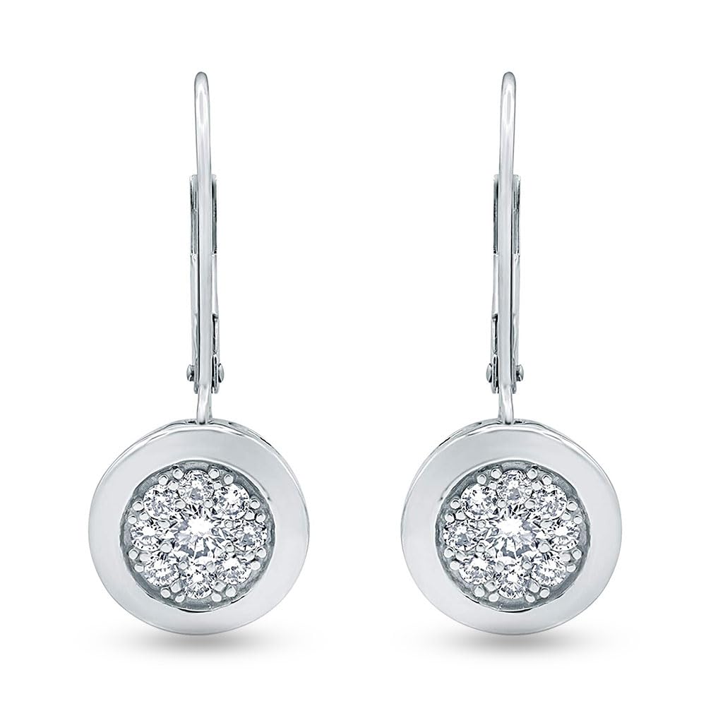 0.65 Carat Lab Grown Diamond Dangle Earrings Gift Box Set - Image 3