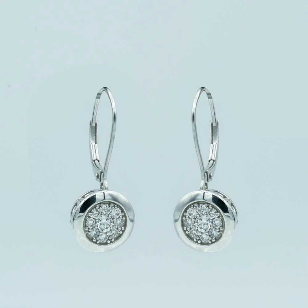0.65 Carat Lab Grown Diamond Dangle Earrings Gift Box Set - Image 5