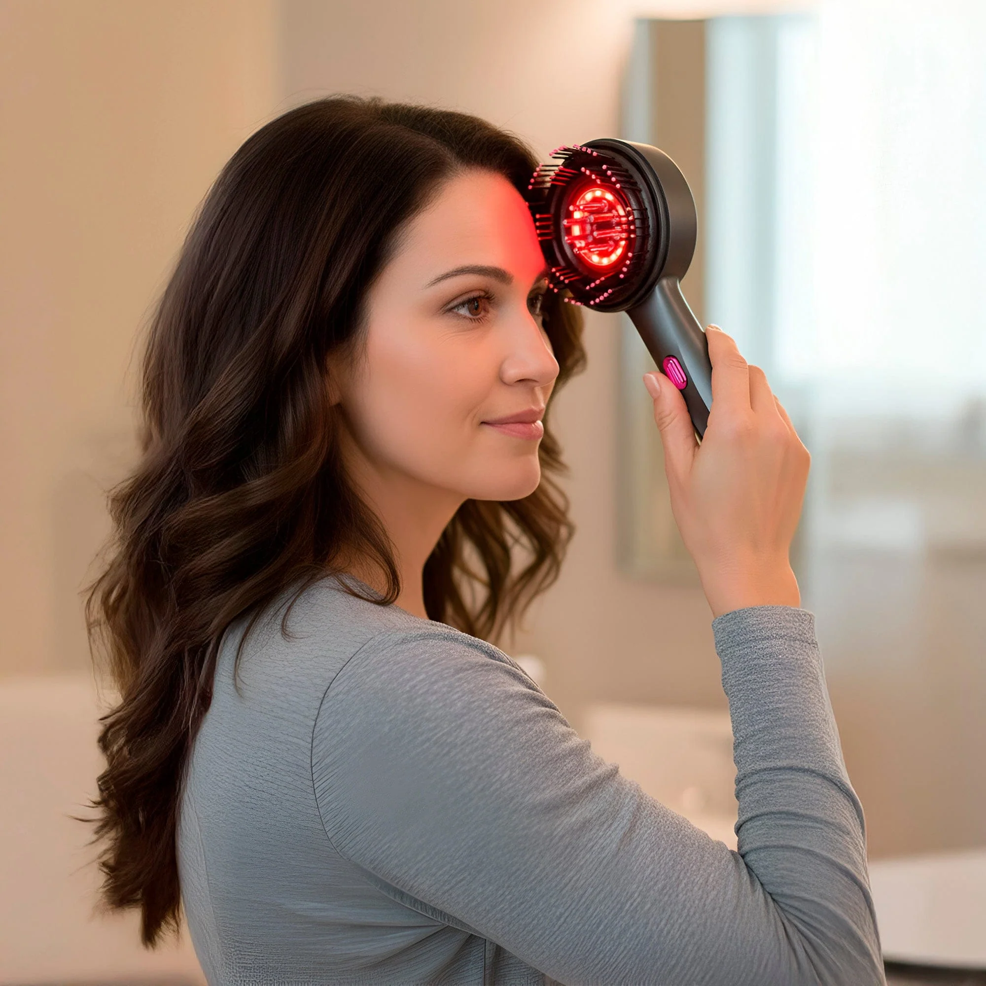 Pursonic 3 In 1 LED Therapy Scalp And Hair Treatment Brush - Image 7