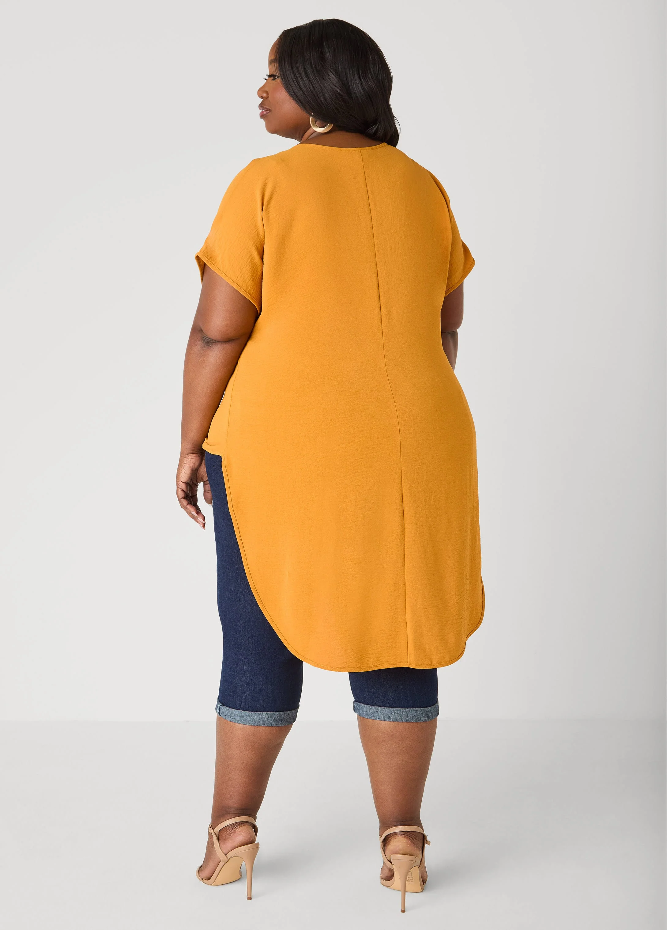 Faux Wrap Hi Low Top - Image 10
