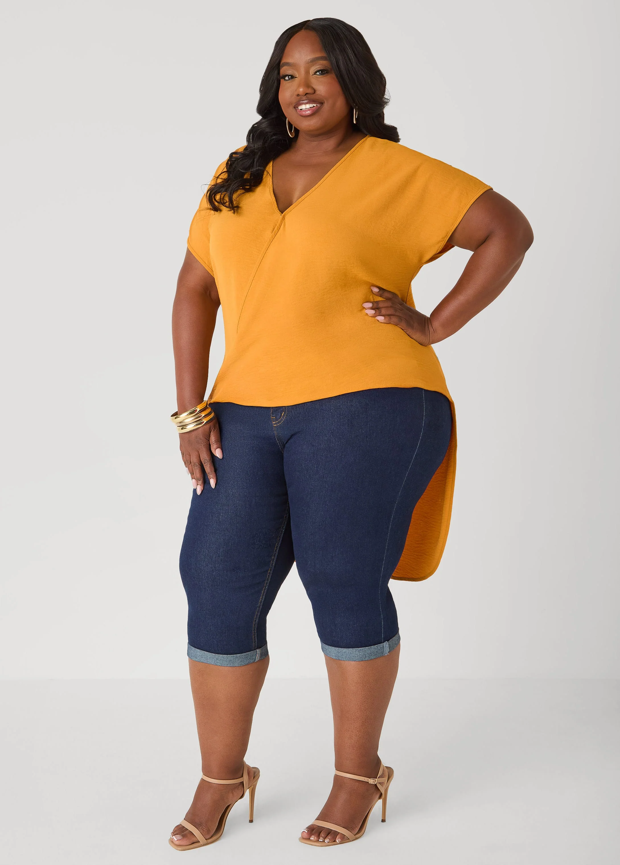 Faux Wrap Hi Low Top - Image 11