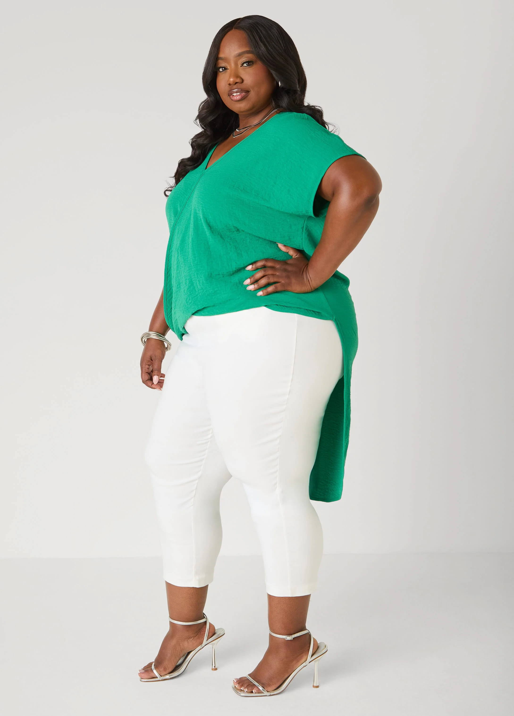 Faux Wrap Hi Low Top - Image 7