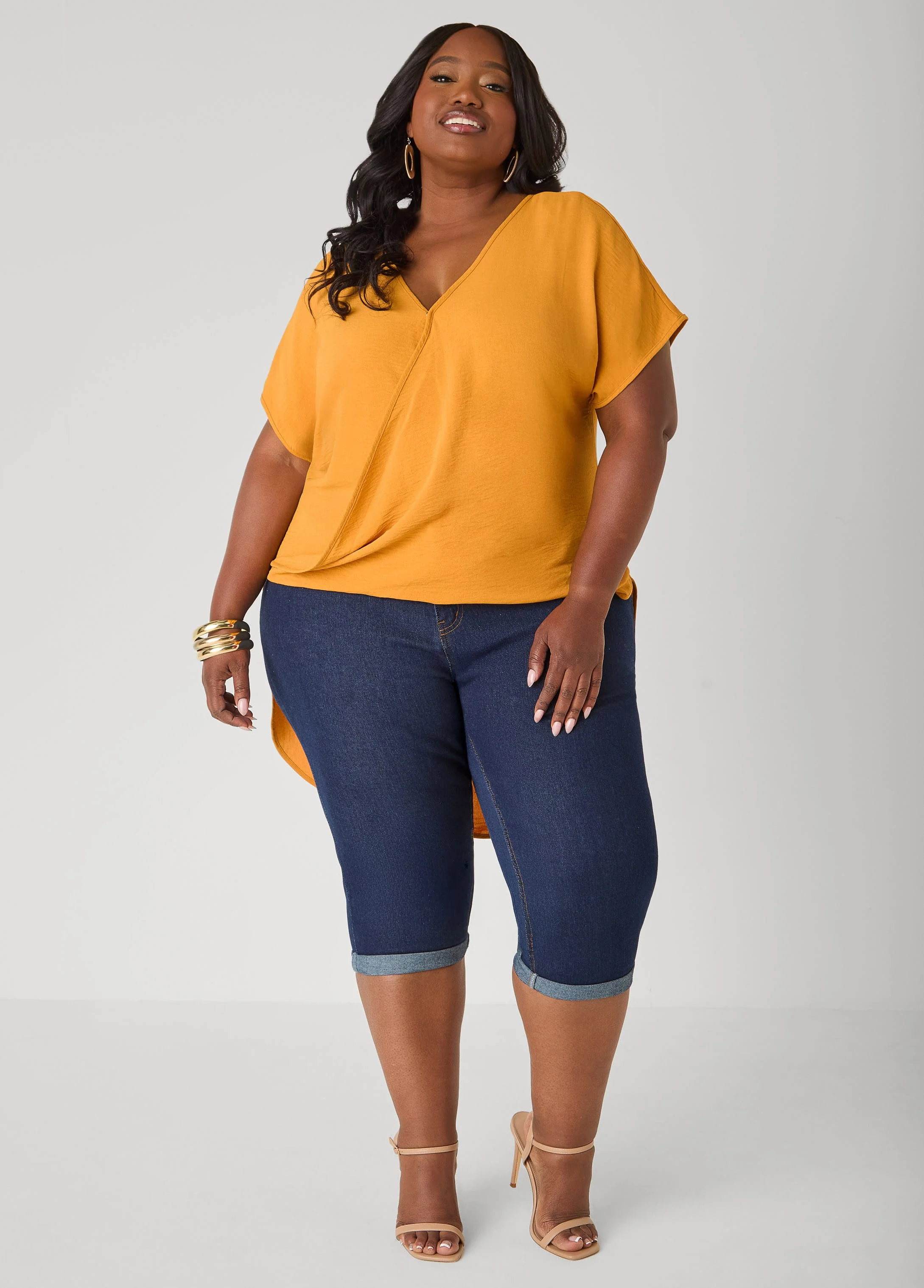 Faux Wrap Hi Low Top - Image 9