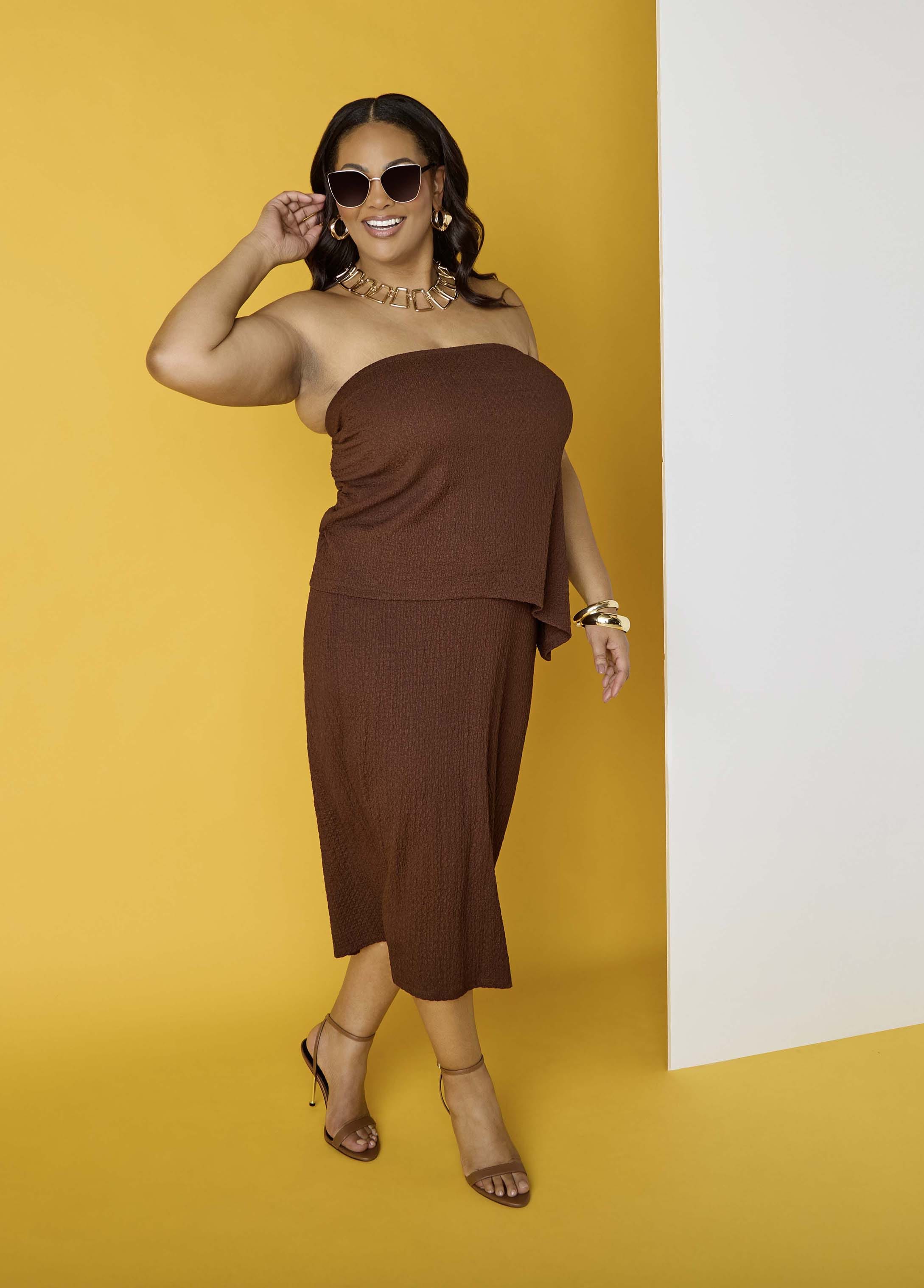 Textured Asymmetric Tube Top - Image 10