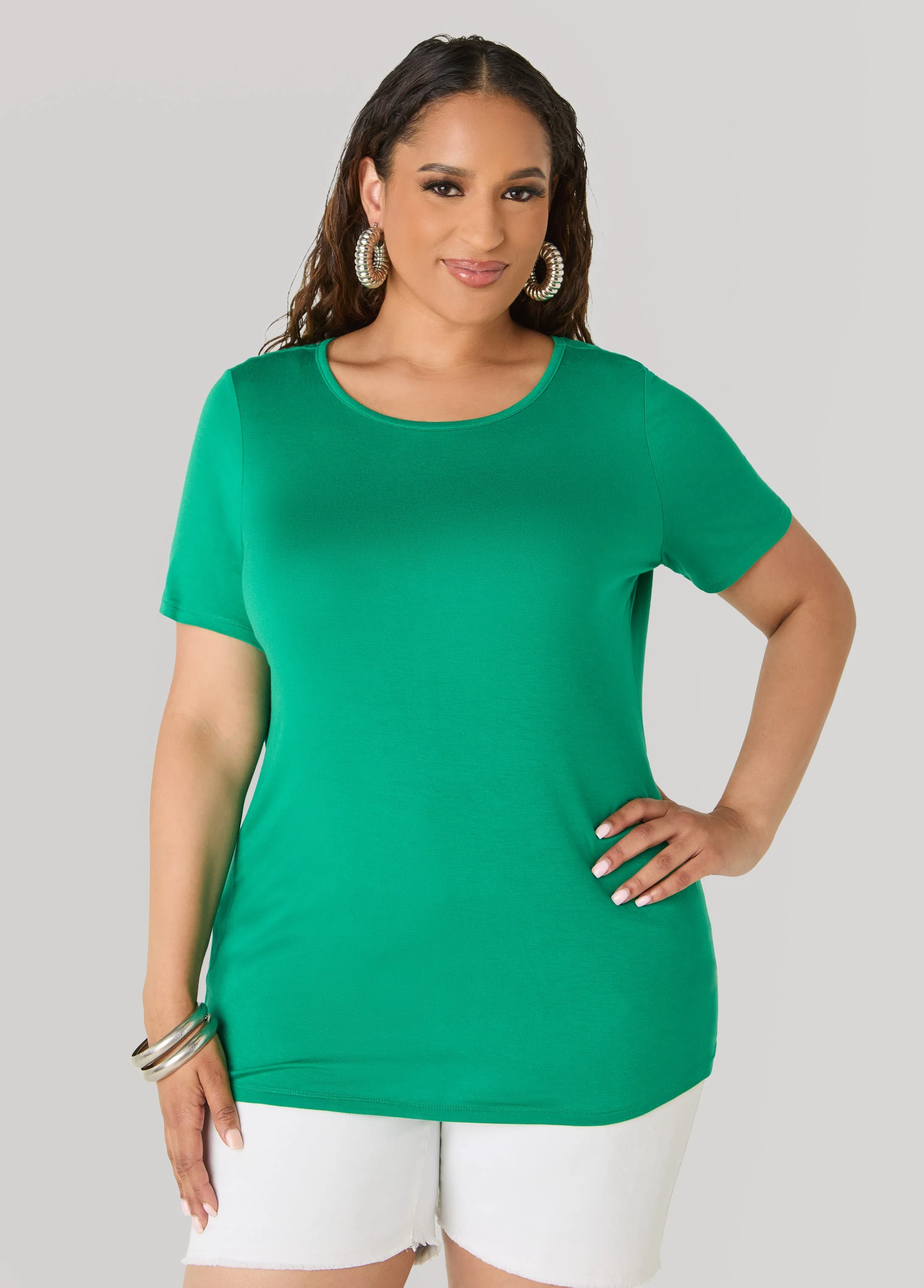 The Basic Crewneck Jersey Tee - Image 5
