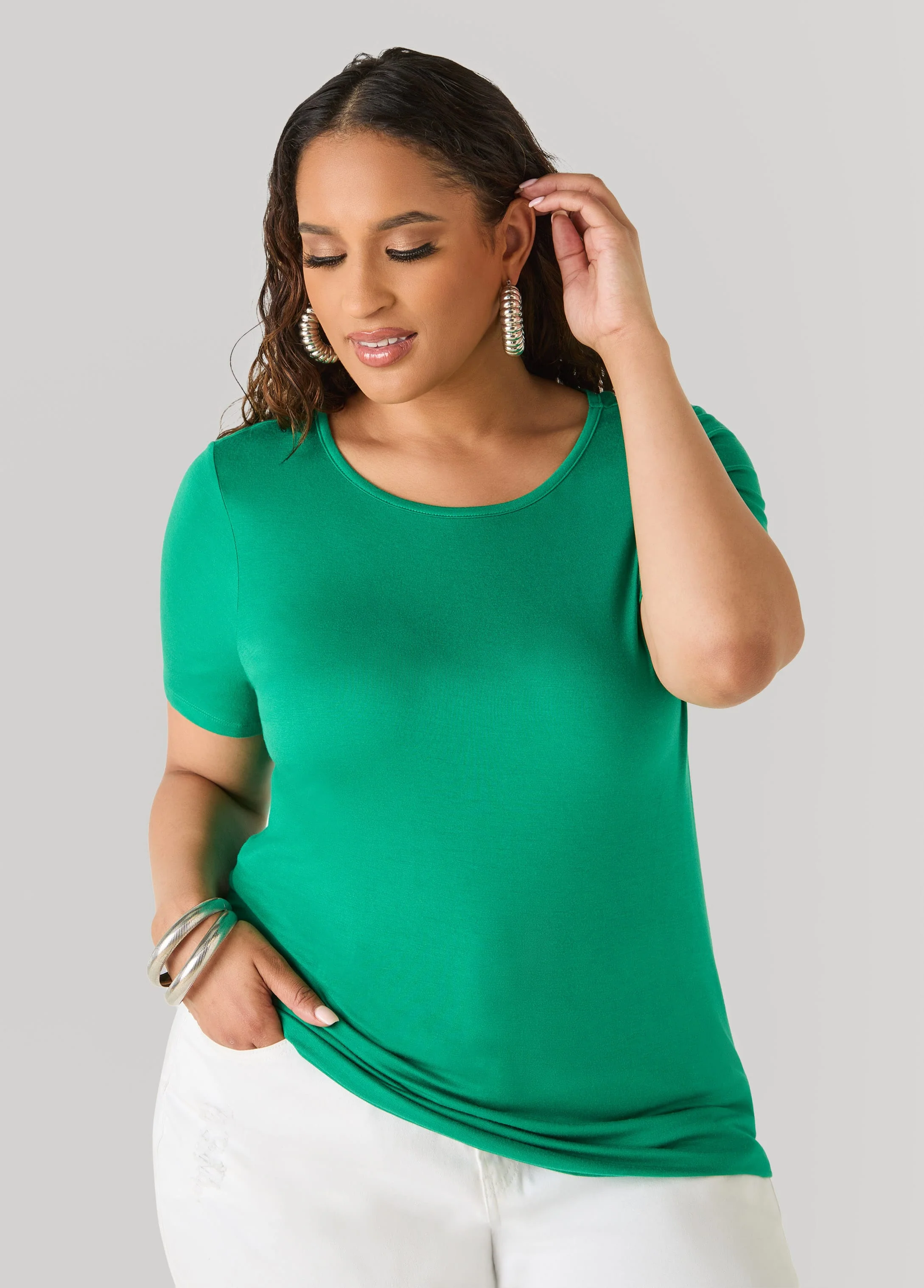 The Basic Crewneck Jersey Tee - Image 8