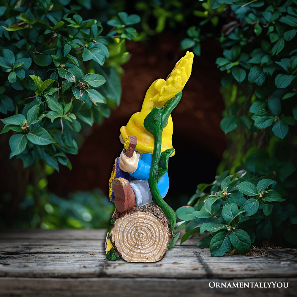 Bloom With Joy Garden Gnome Figurine - Image 7