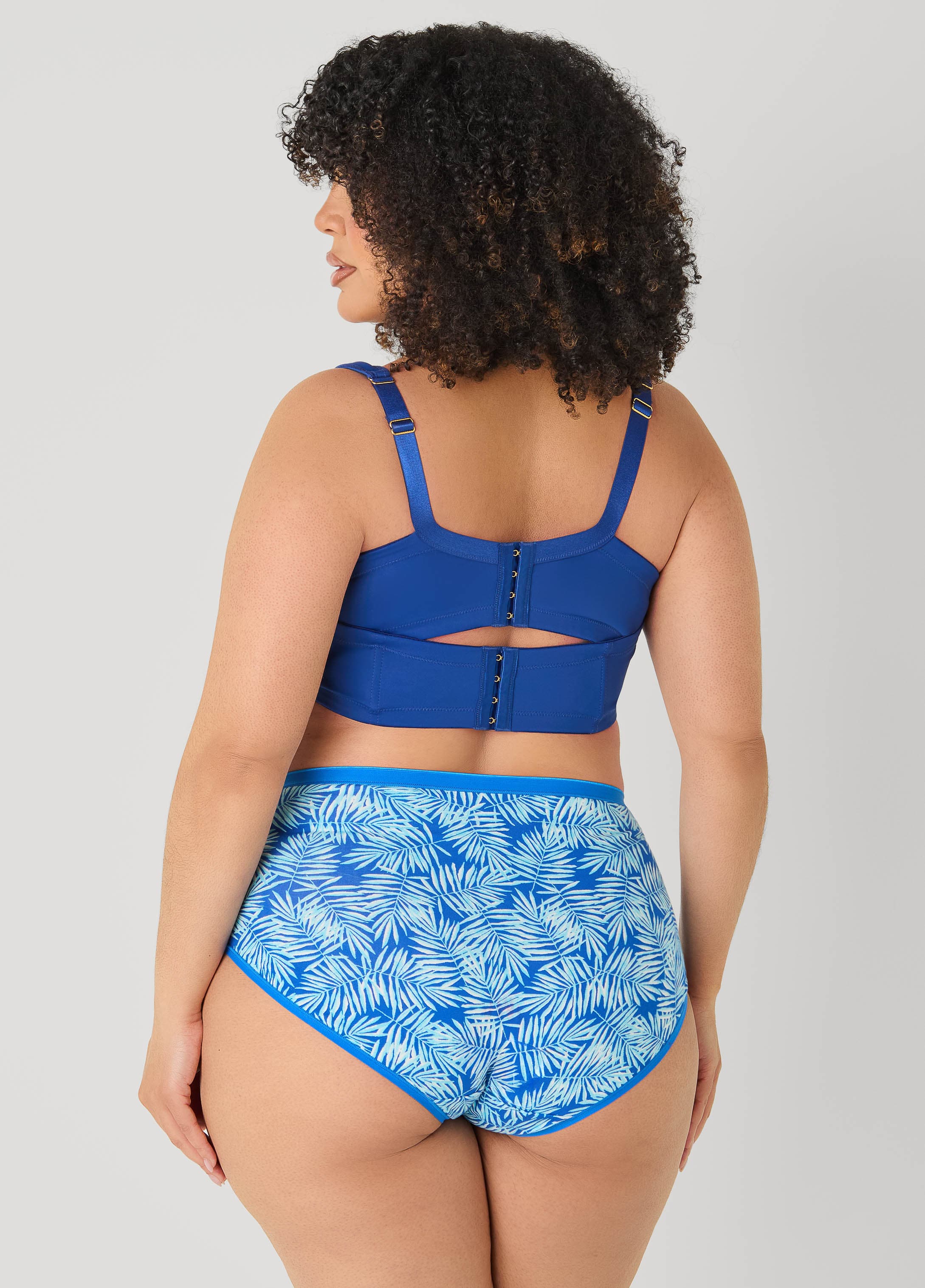 Palm Print Stretch Cotton Briefs - Image 2