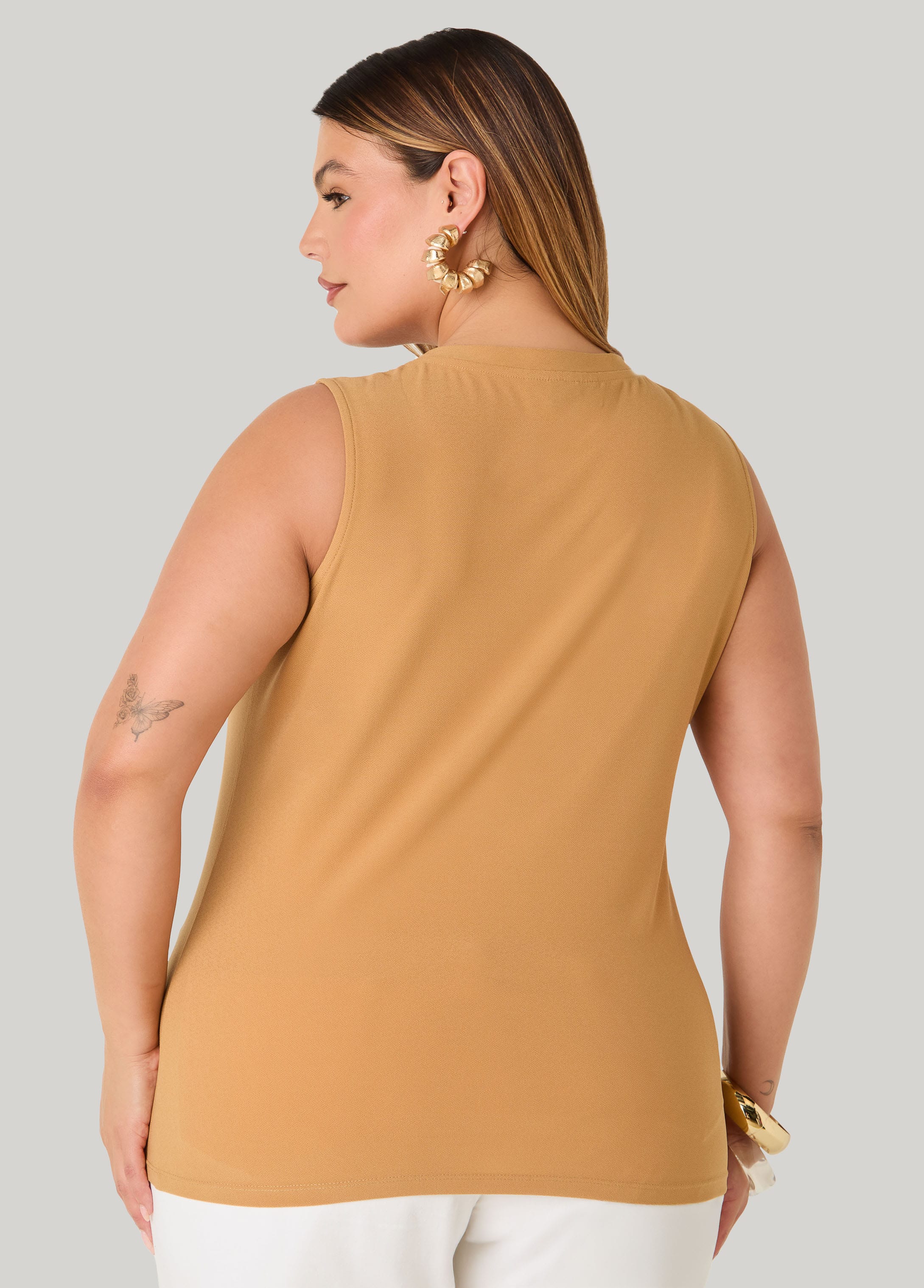 Marbled Bead Stretch Crepe Top - Image 2