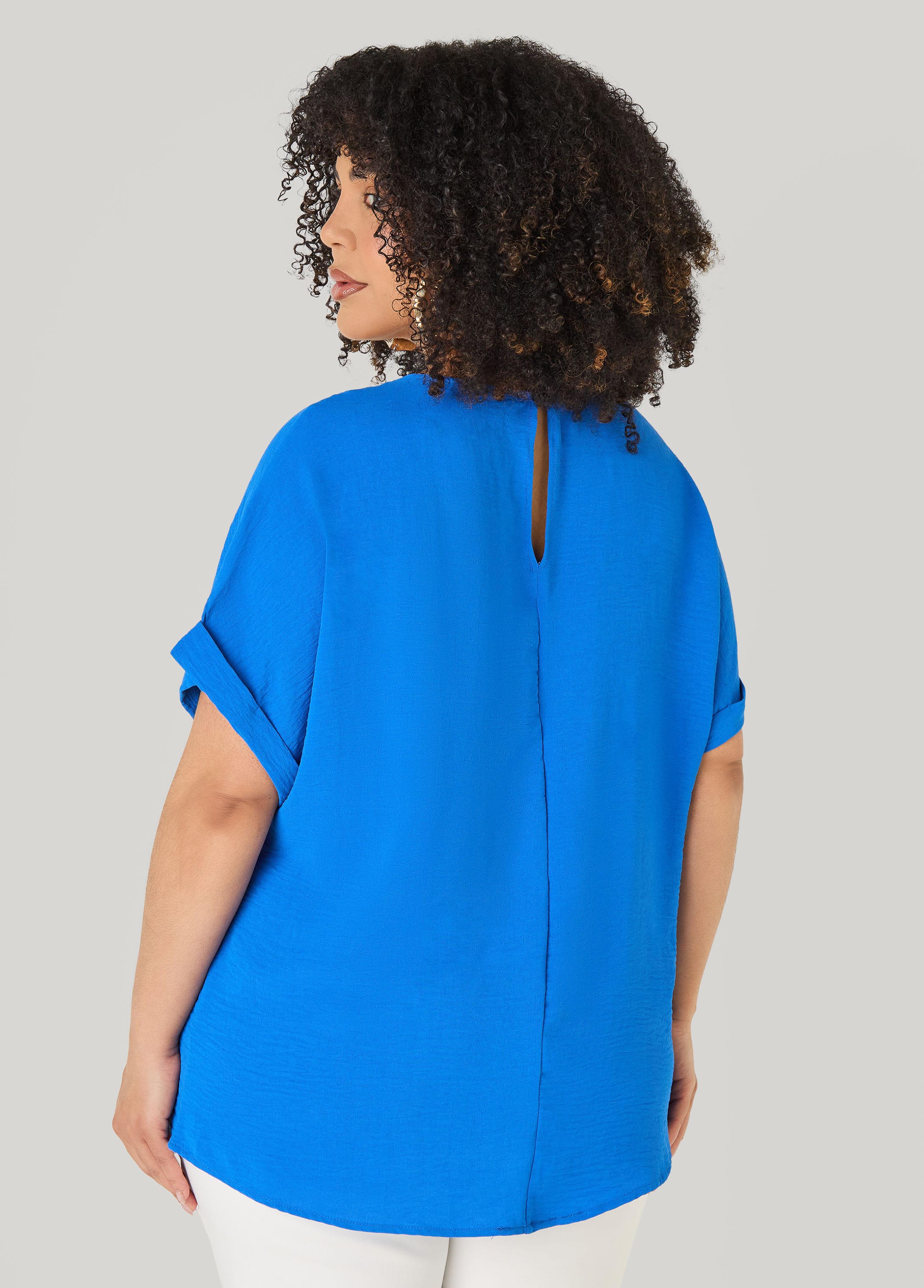 Cuffed Textured Top - Image 5