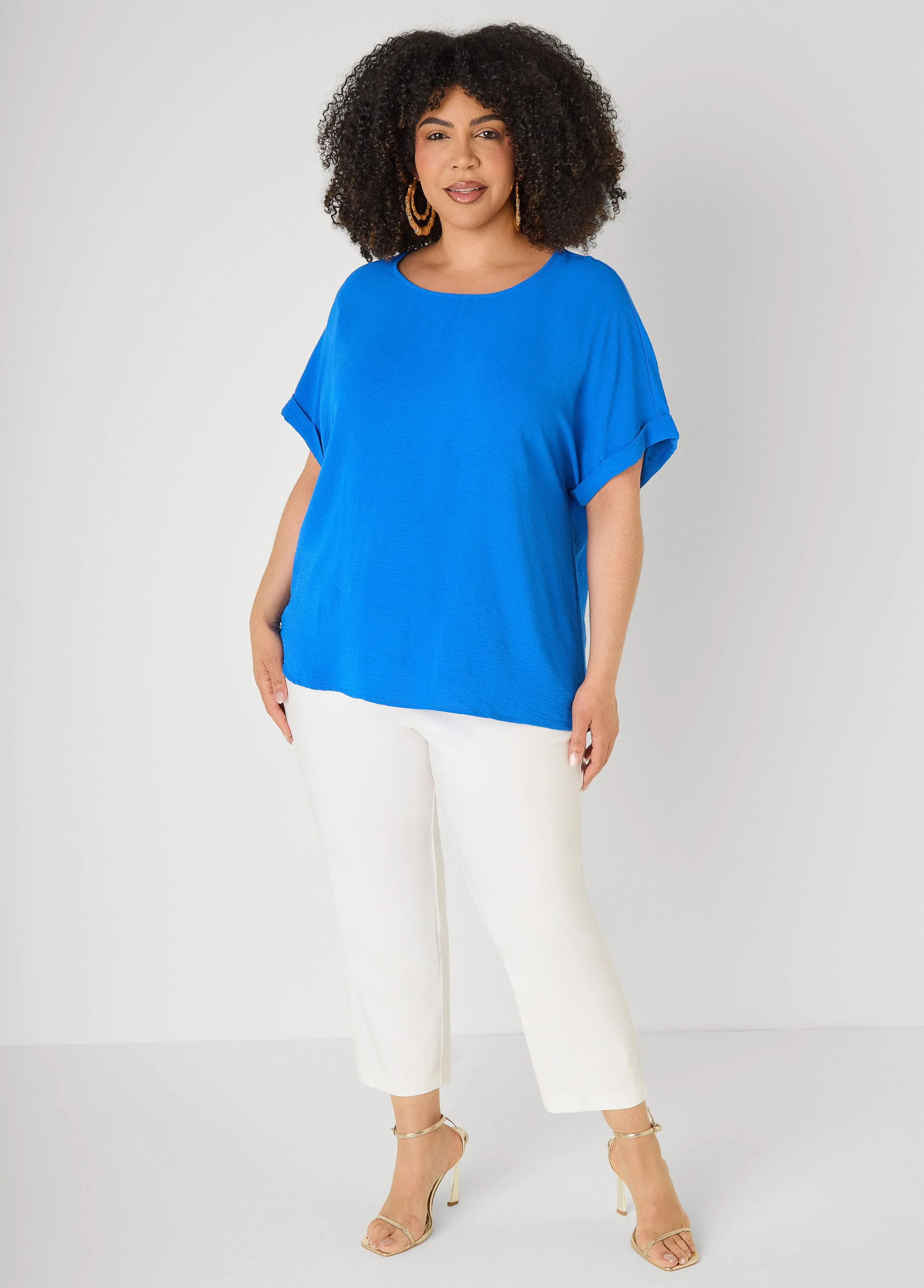 Cuffed Textured Top - Image 6