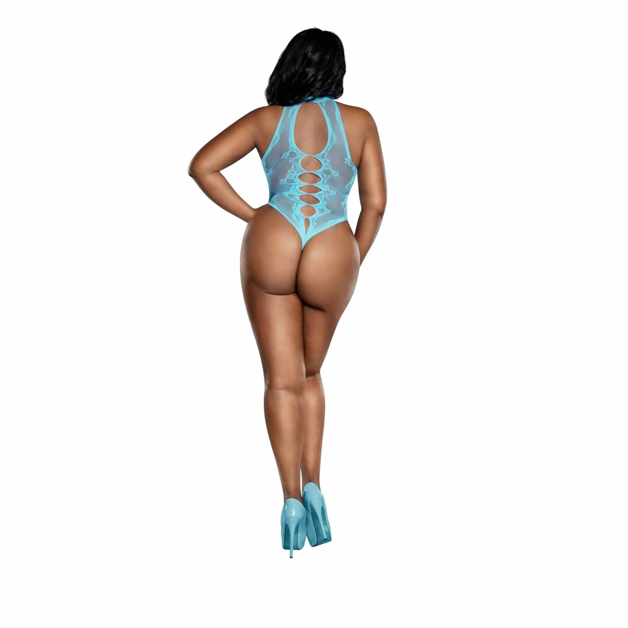 Dreamgirl Peek A Boo Cutout Lace Teddy - Image 4