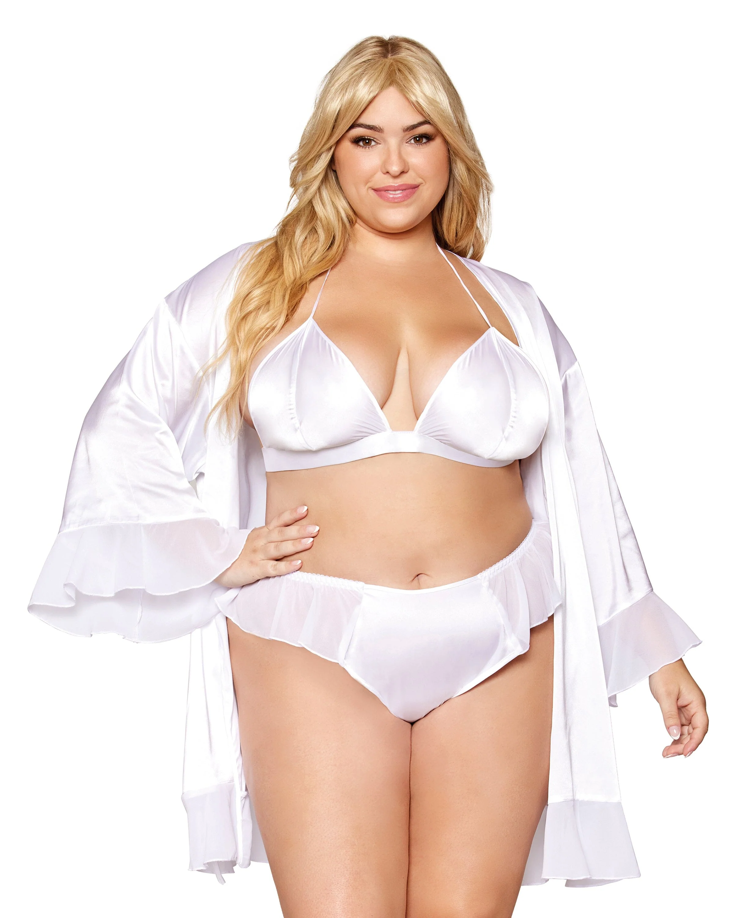 Dreamgirl Satin Robe Set - Image 2