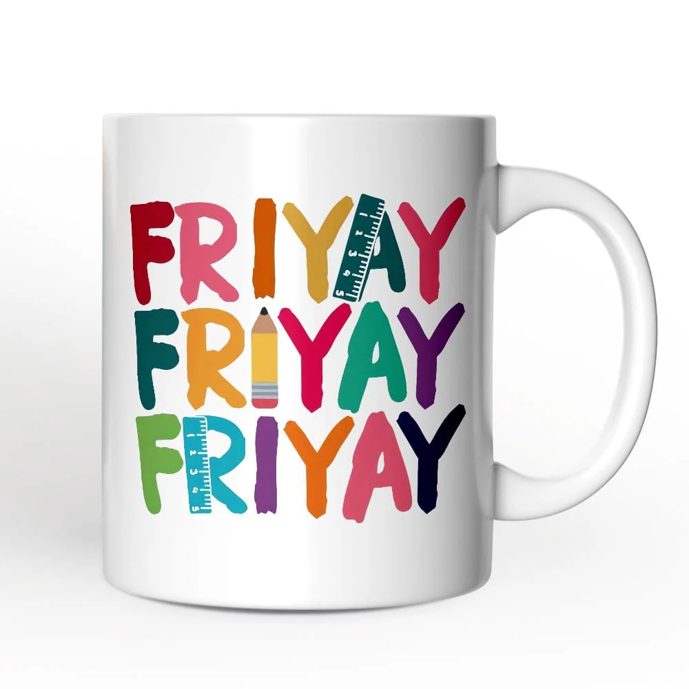Friyay Teacher Ceramic Mug - Image 2
