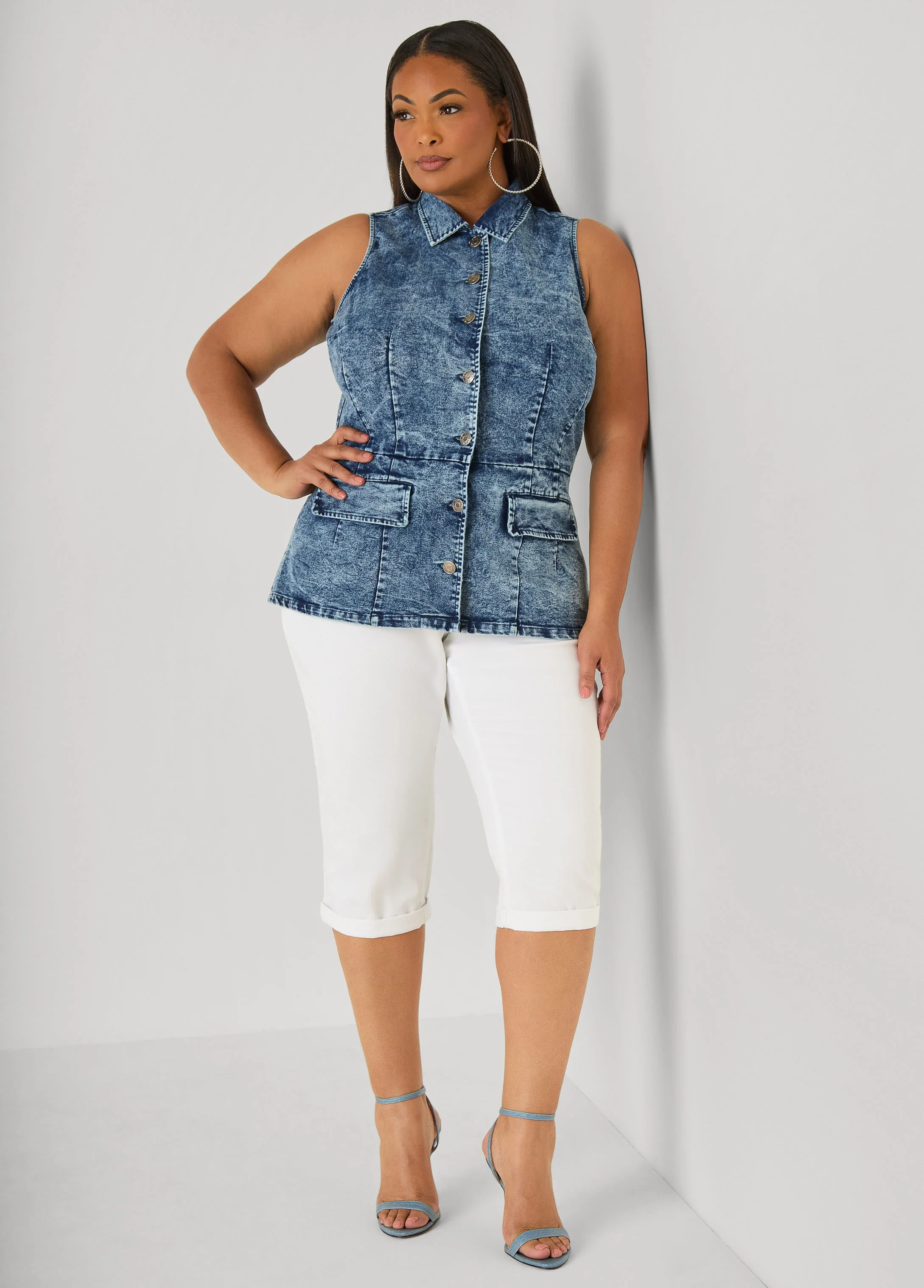 Stonewash Denim Vest - Image 3