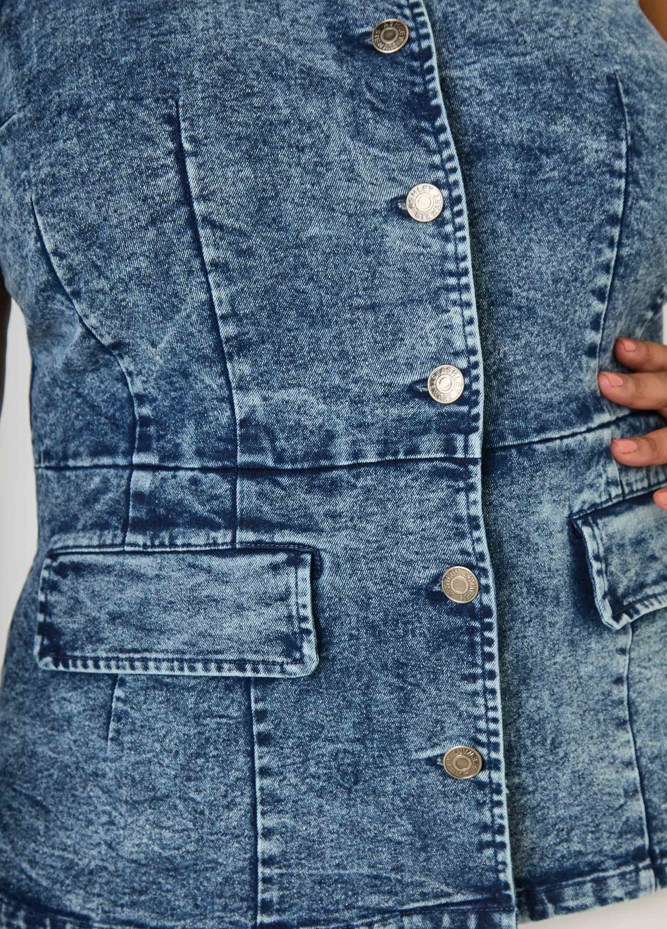 Stonewash Denim Vest - Image 4