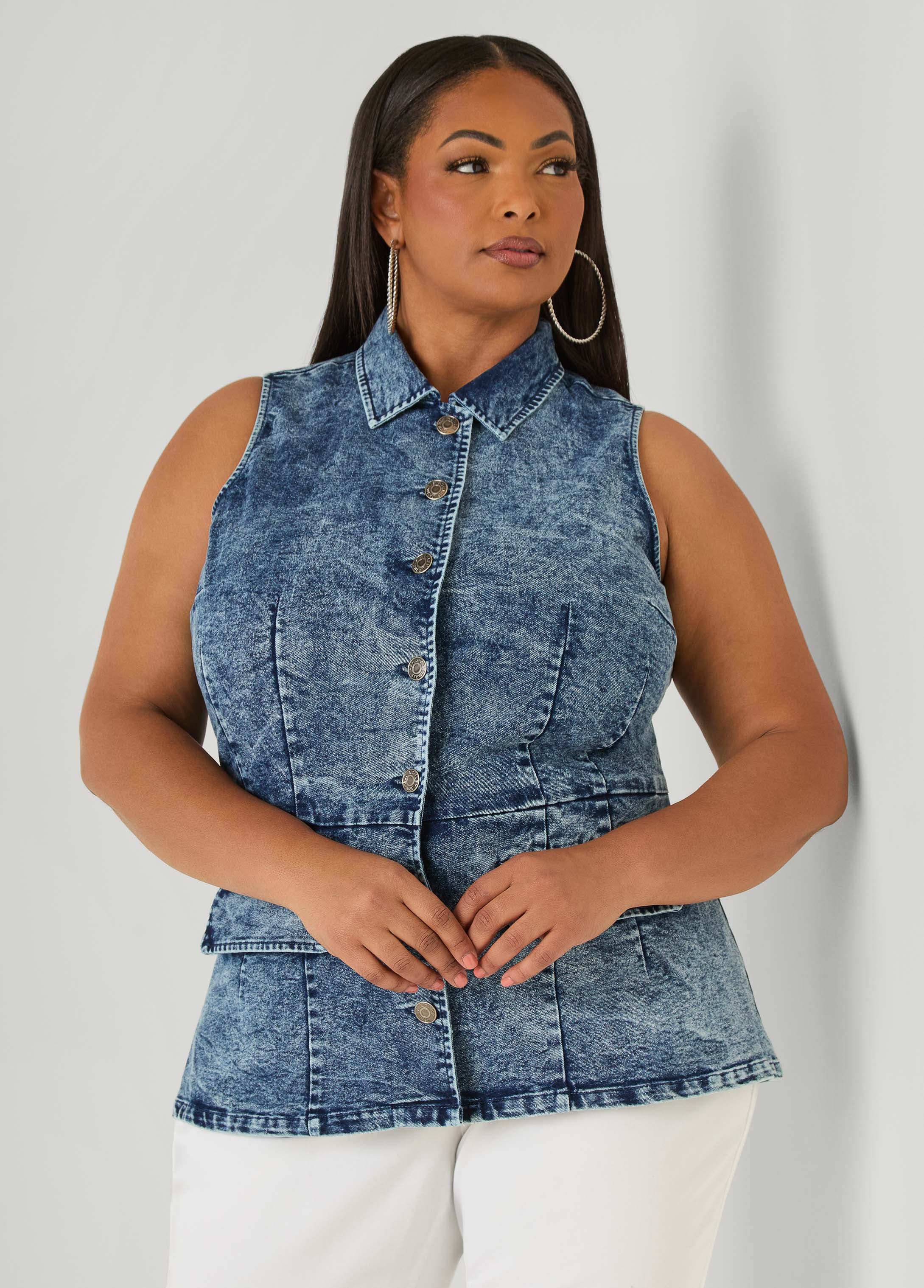 Stonewash Denim Vest - Image 5