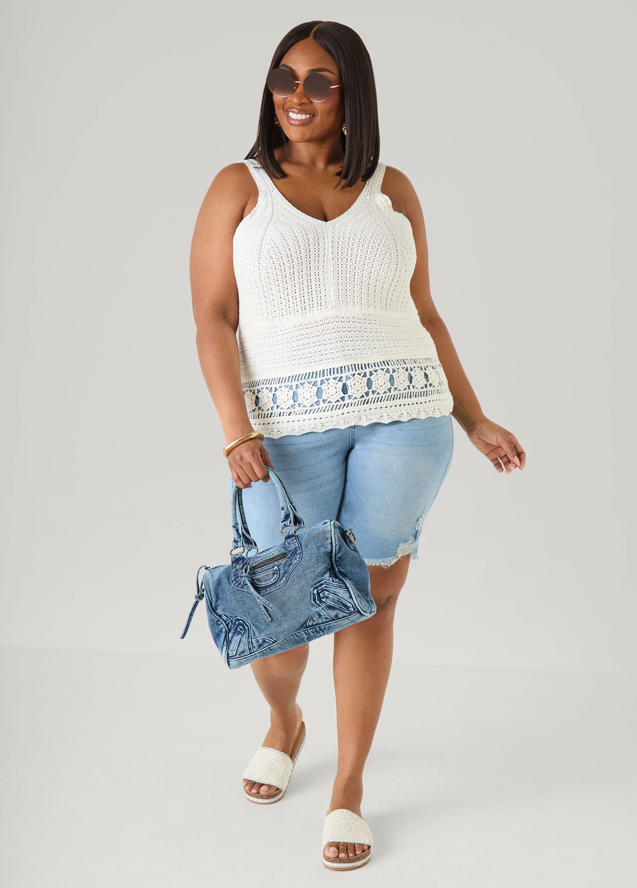 Distressed Denim Shorts - Image 8