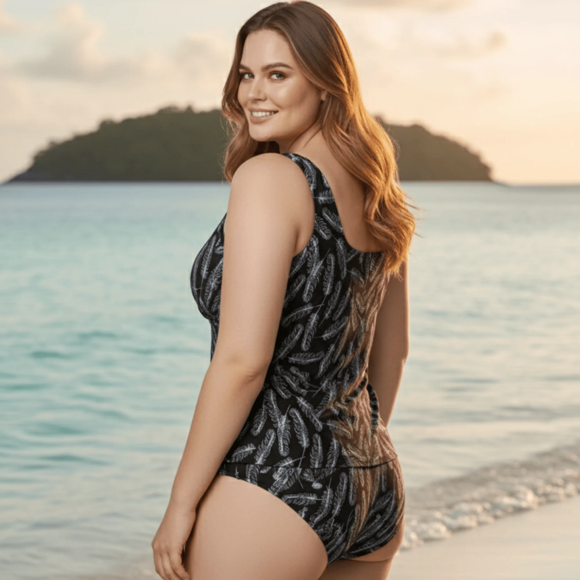 InstantFigure Feathers Tankini Top - Image 6