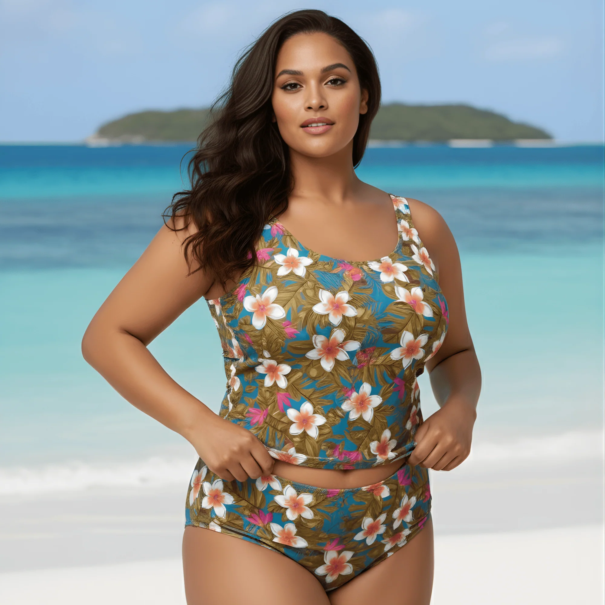 InstantFigure Hawaii Hipster Swim Bottoms