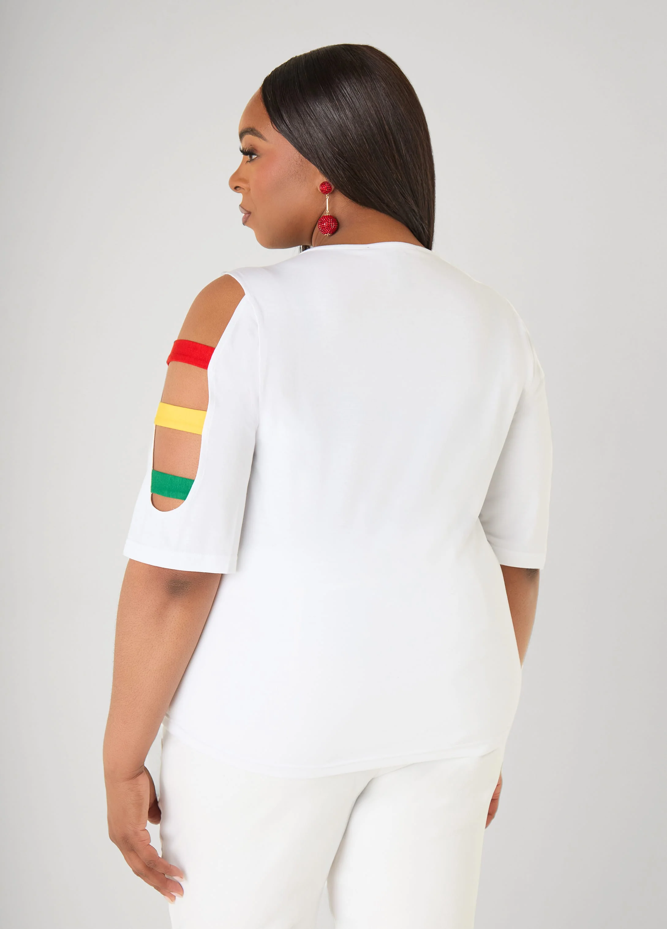Juneteenth Crystal Cutout Tee - Image 2