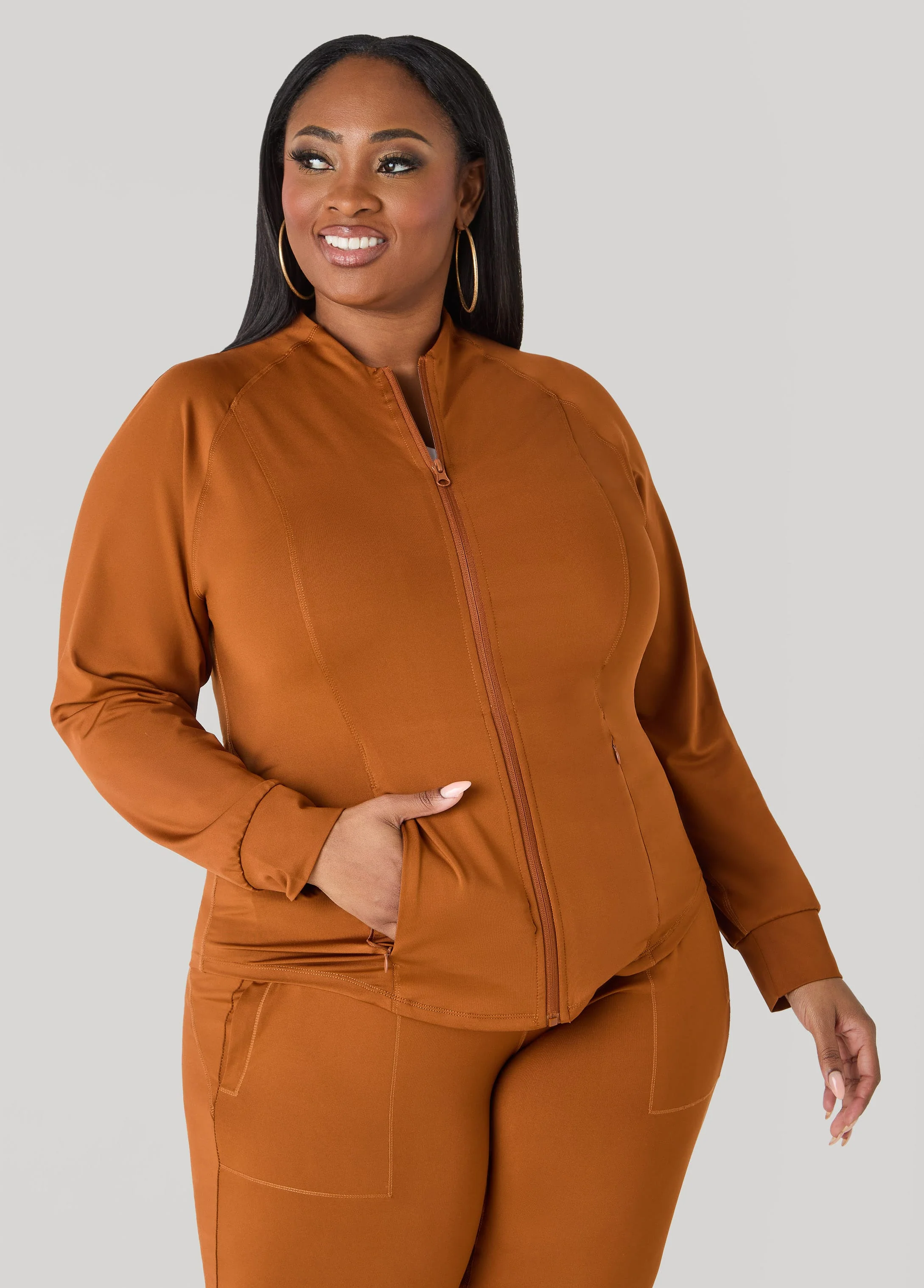 Zip Front Track Jacket