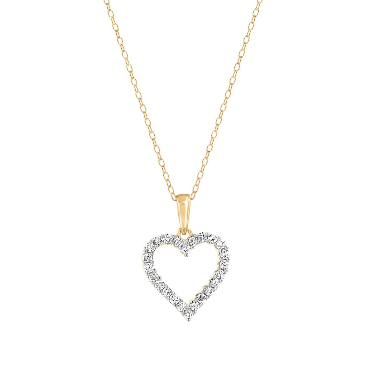 0.25 Carat Heart Lab Grown Diamond Necklace