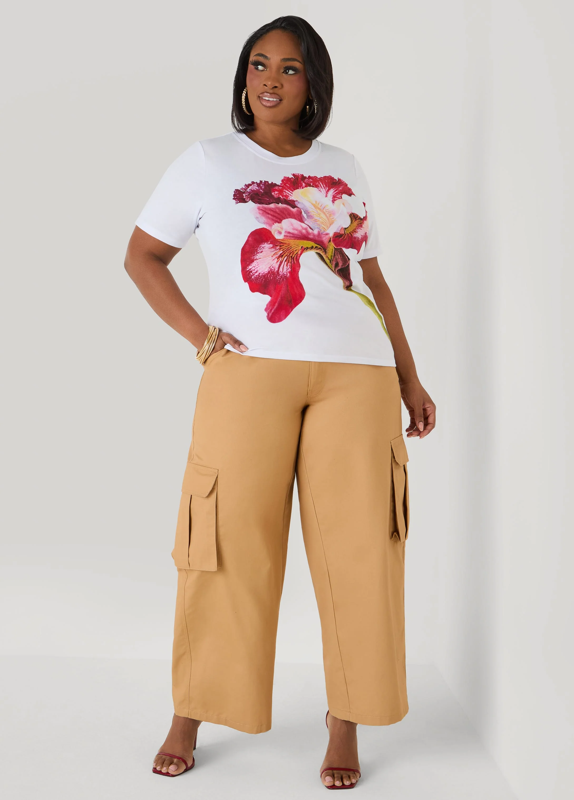 Floral Jersey Graphic Tee - Image 3
