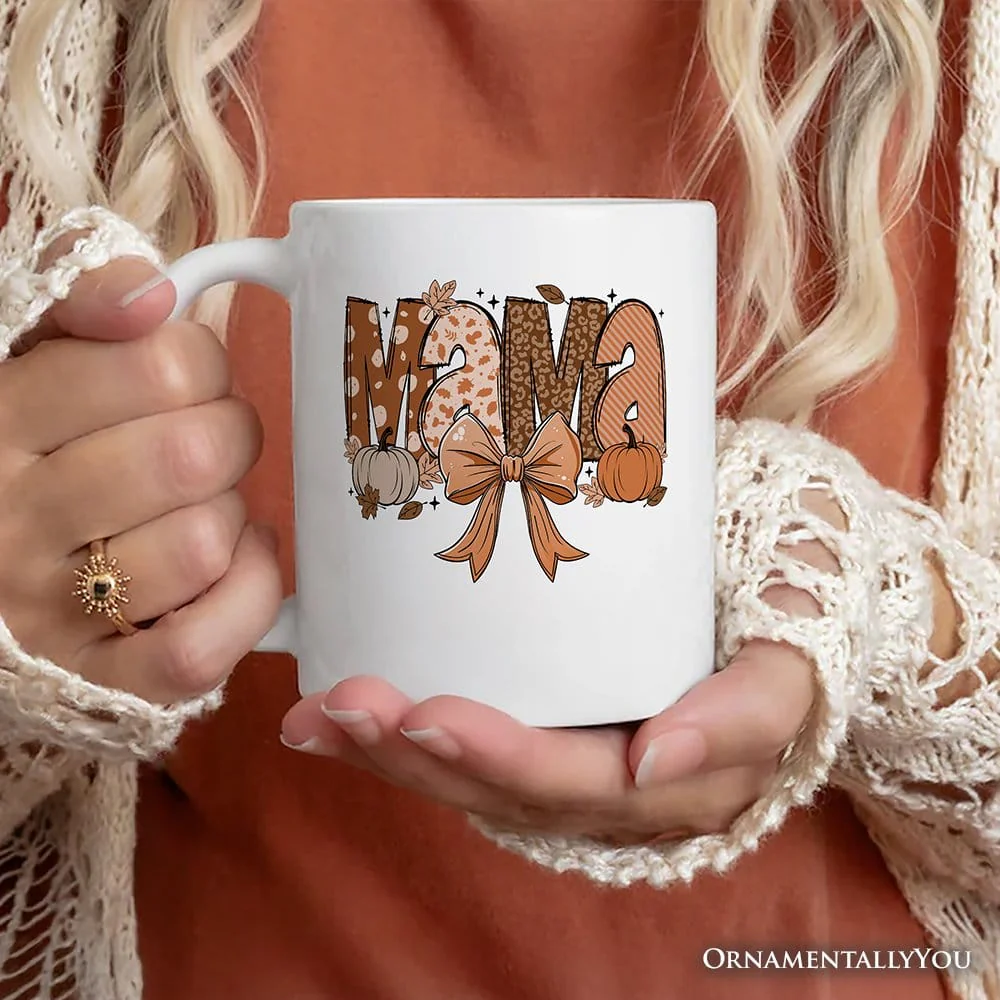 Pumpkin Mama Ceramic Mug - Image 3