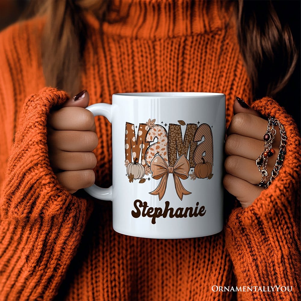 Pumpkin Mama Ceramic Mug - Image 4