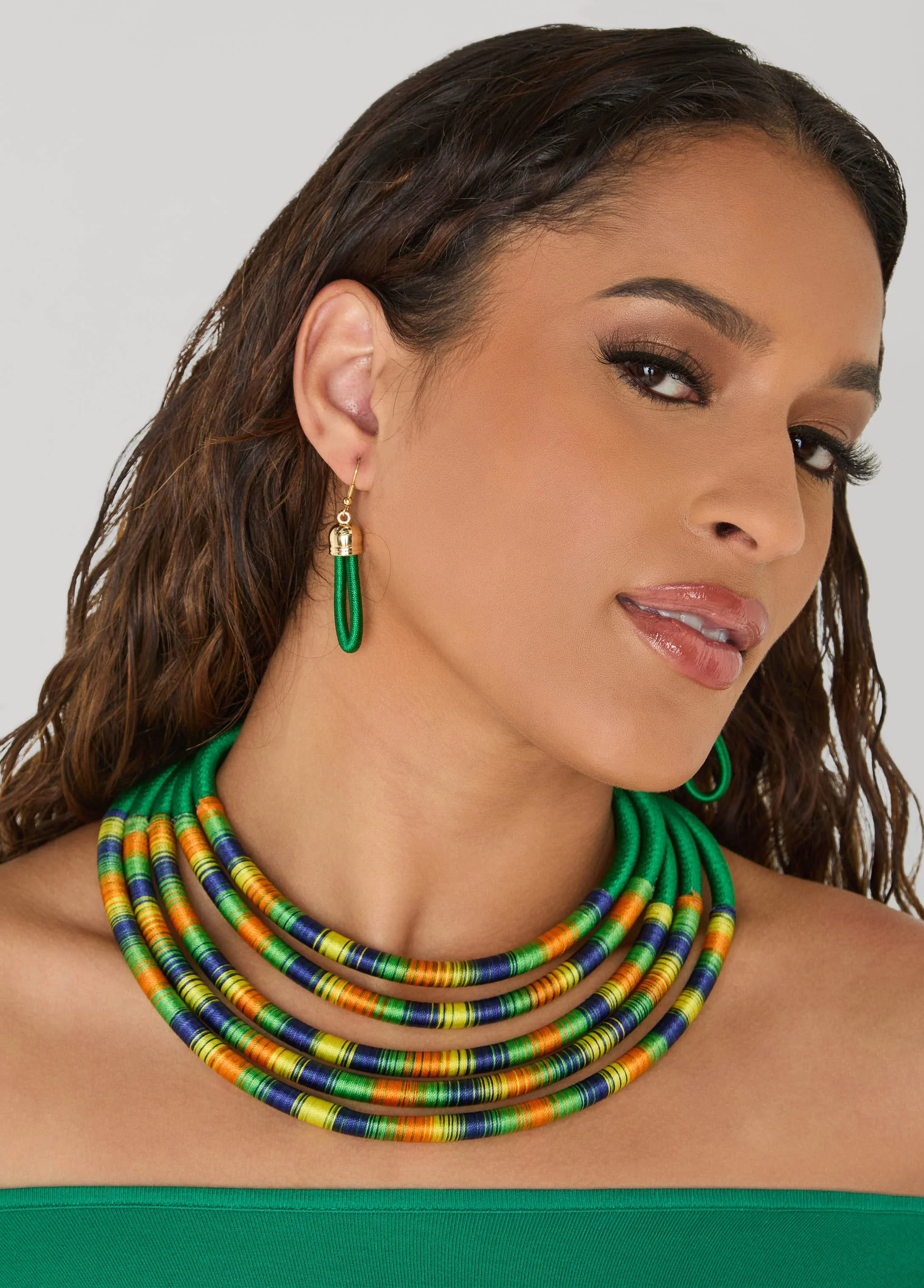 Threaded Necklace Set