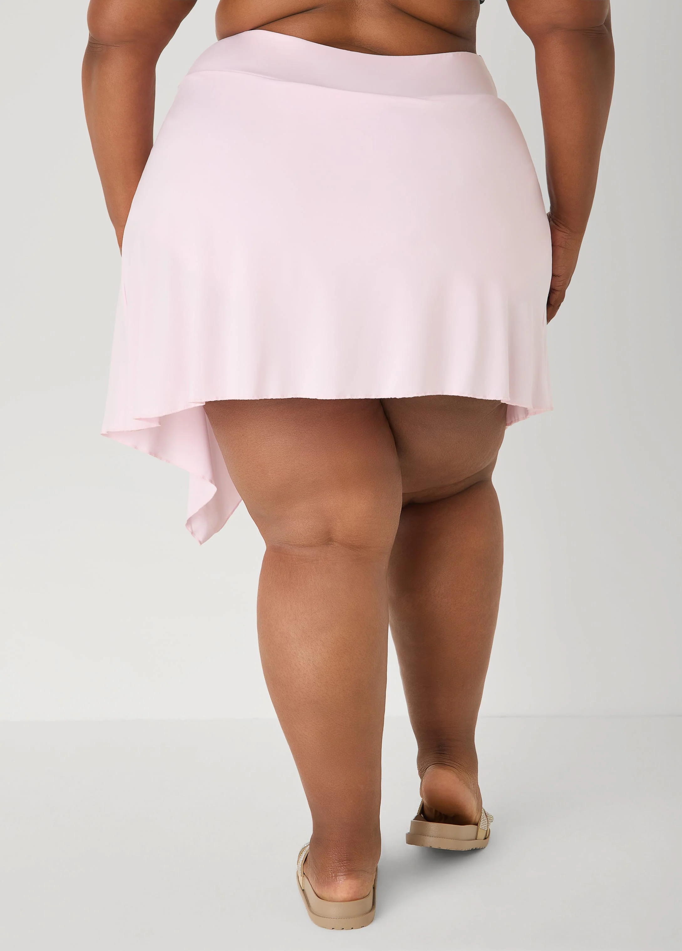 Asymmetric Hem Swim Skort - Image 3