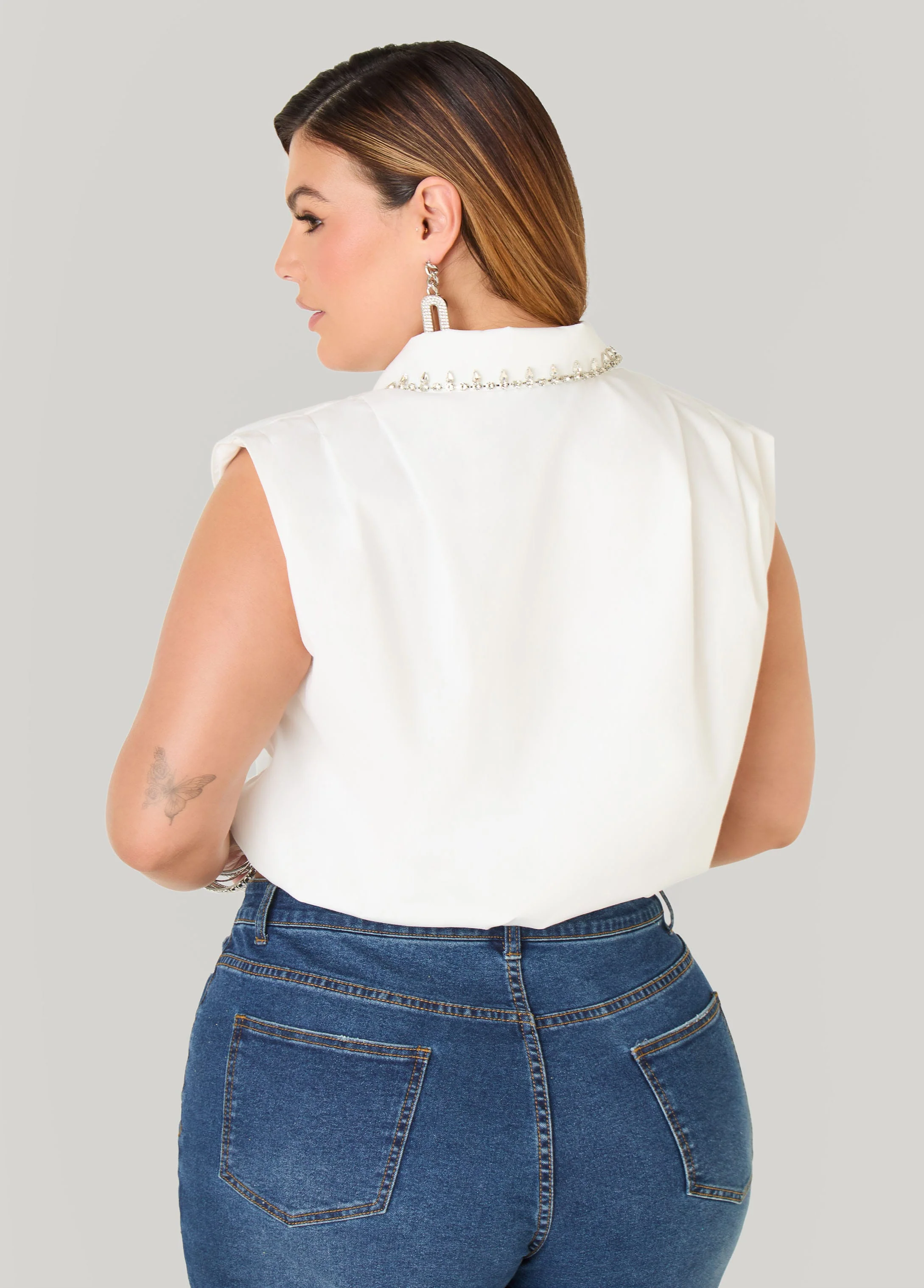 Crystal Bubble Crop Top - Image 2