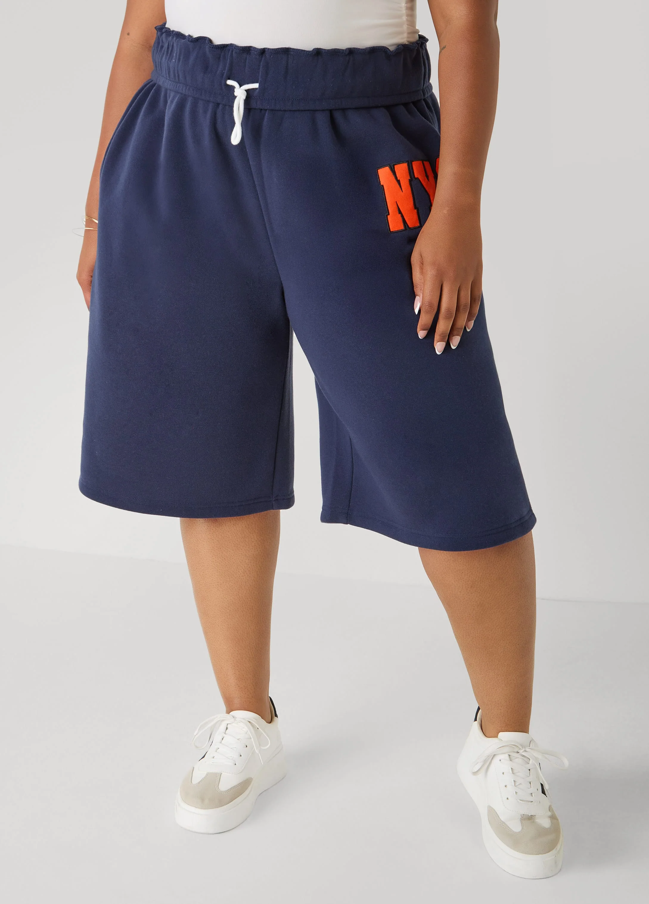 Foldover Drawstring Shorts - Image 3