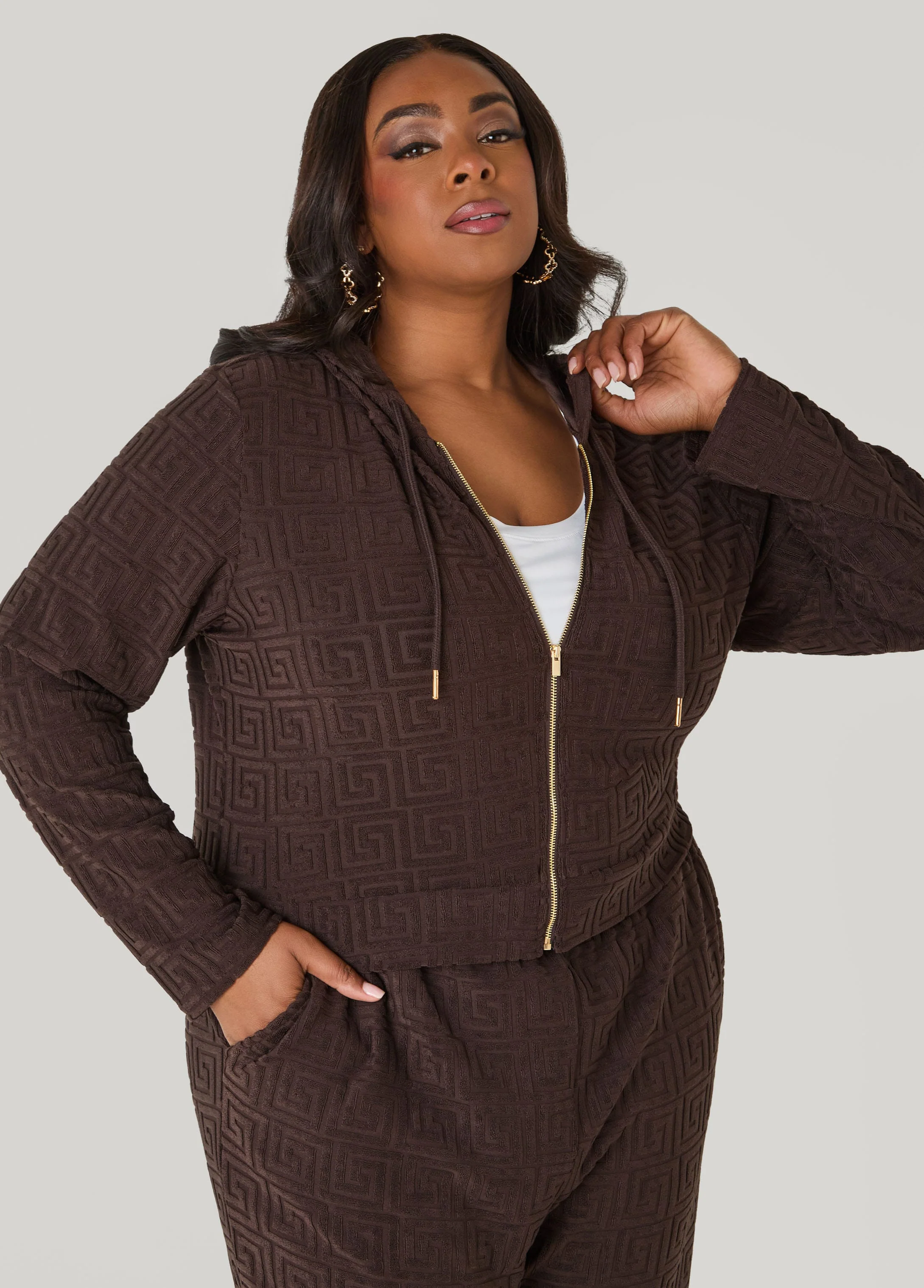 Greek Key Track Jacket
