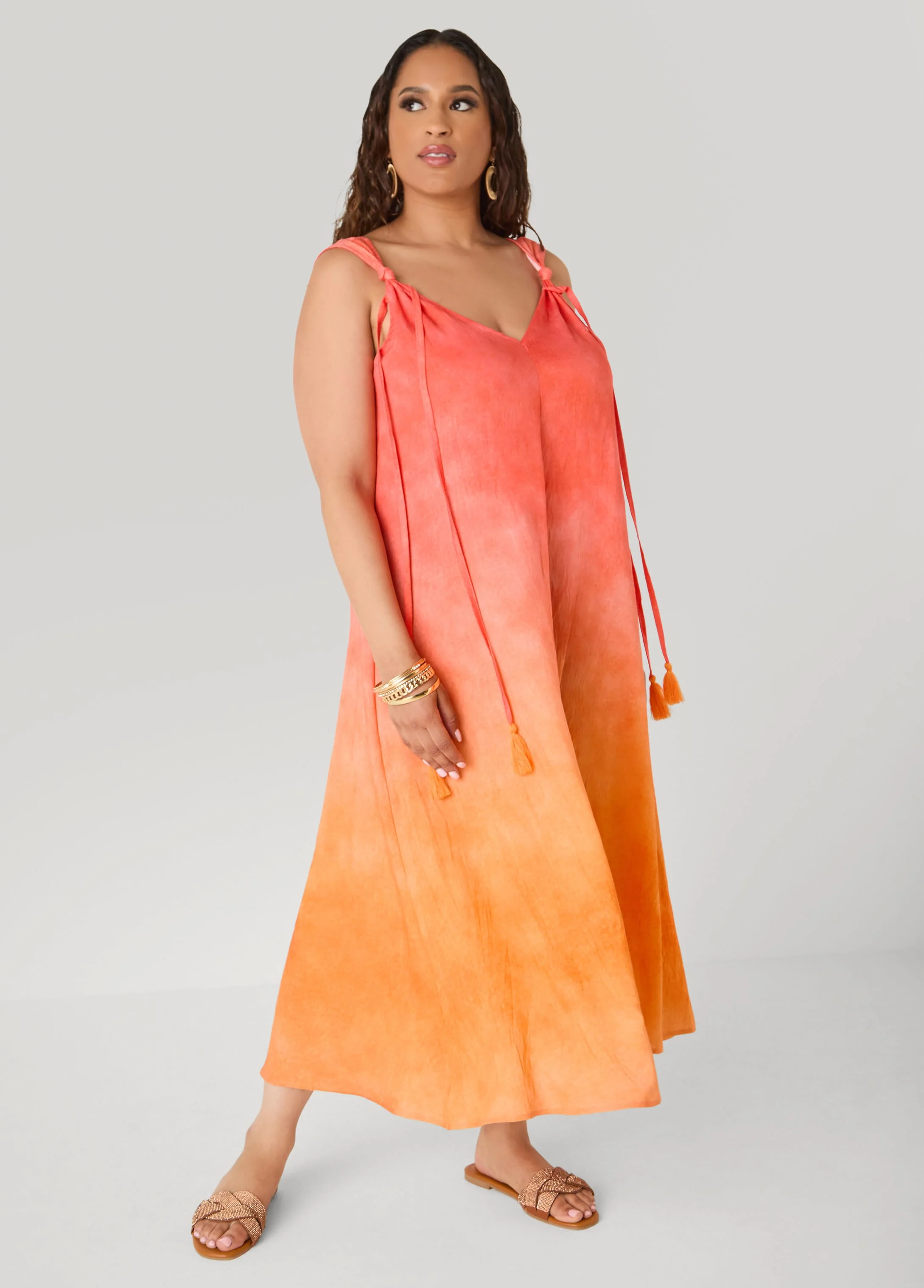 Knotted Ombre Midaxi Dress - Image 3