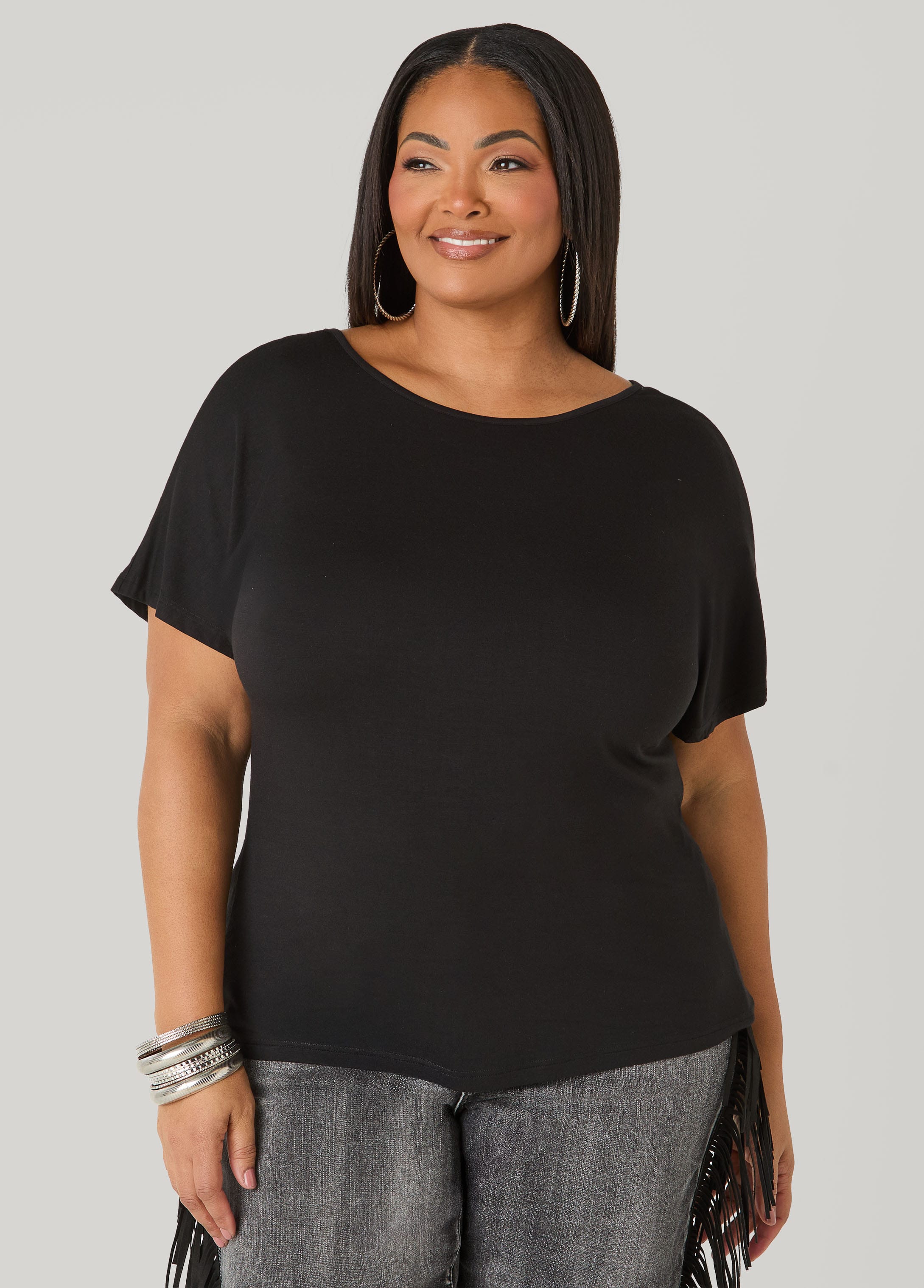 Lace Paneled Open Back Top - Image 5