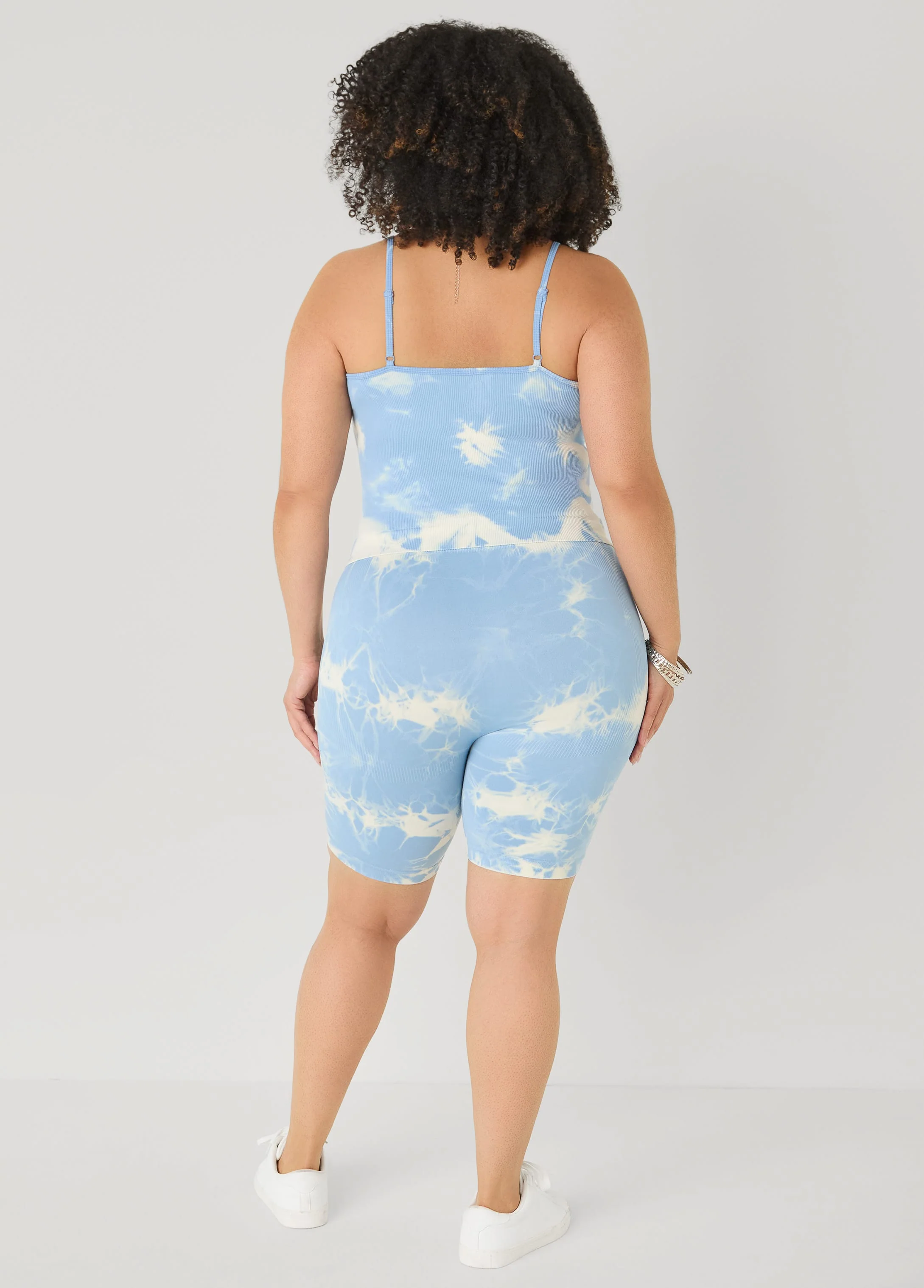Tie Dyed Tank And Biker Shorts Set - Image 10