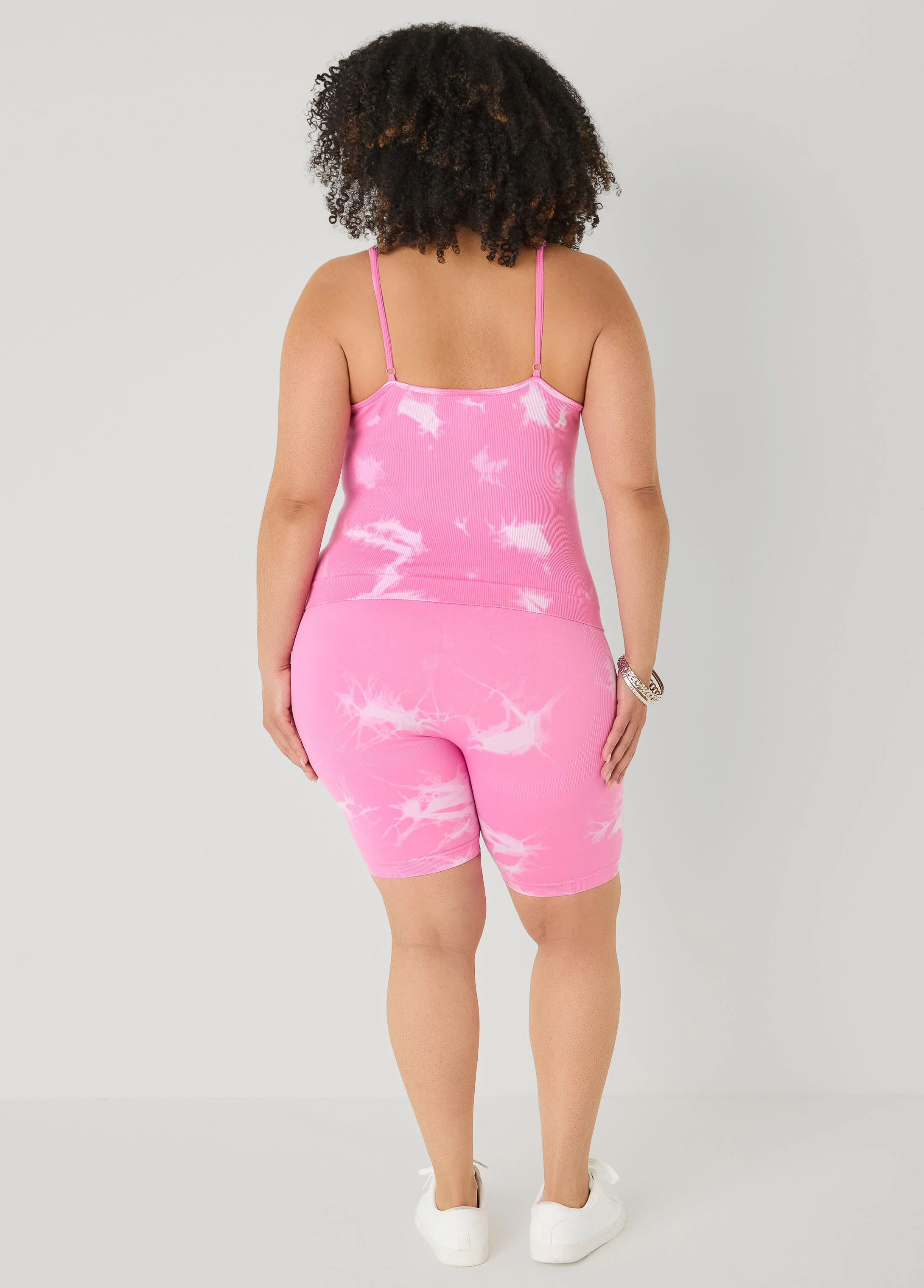 Tie Dyed Tank And Biker Shorts Set - Image 13