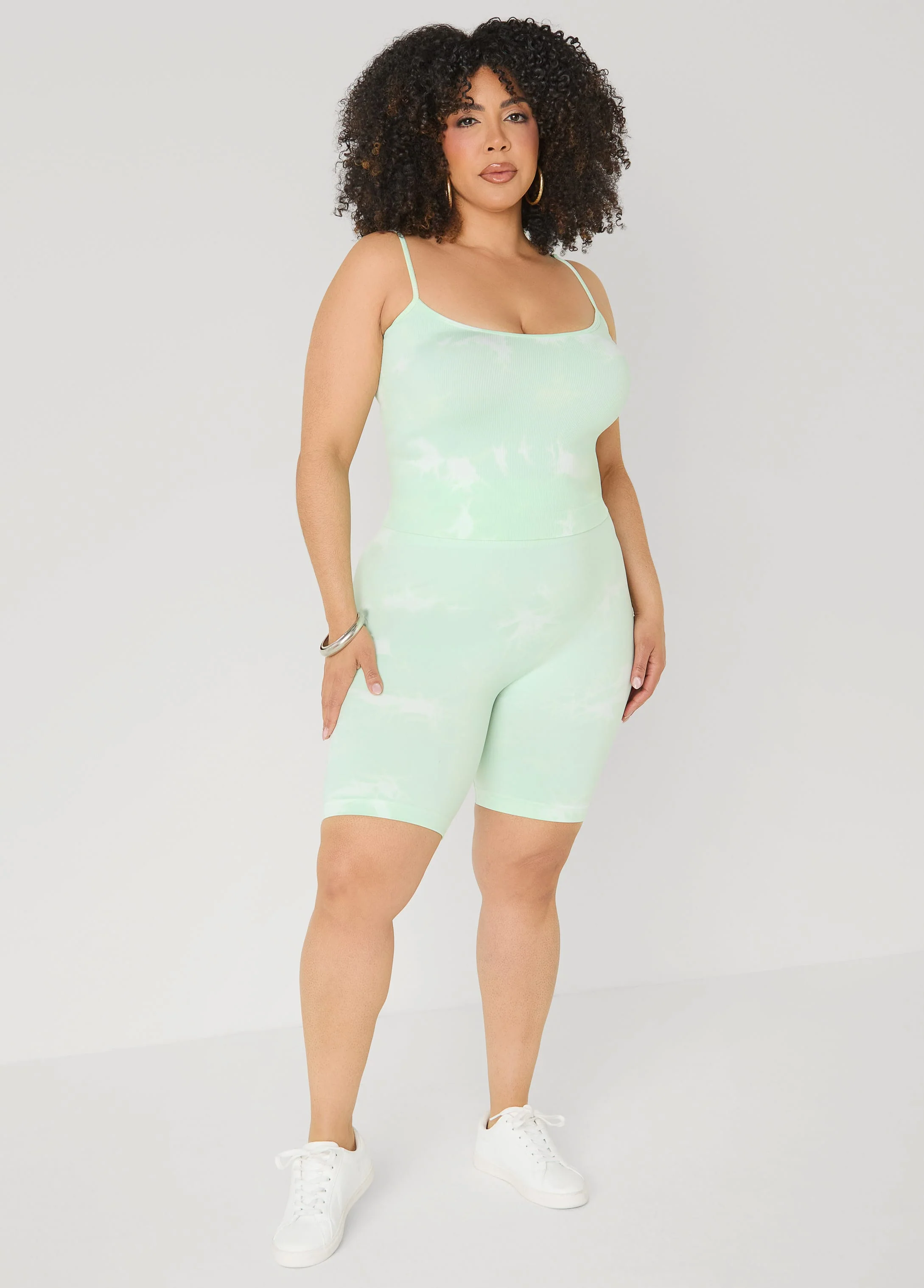 Tie Dyed Tank And Biker Shorts Set - Image 5
