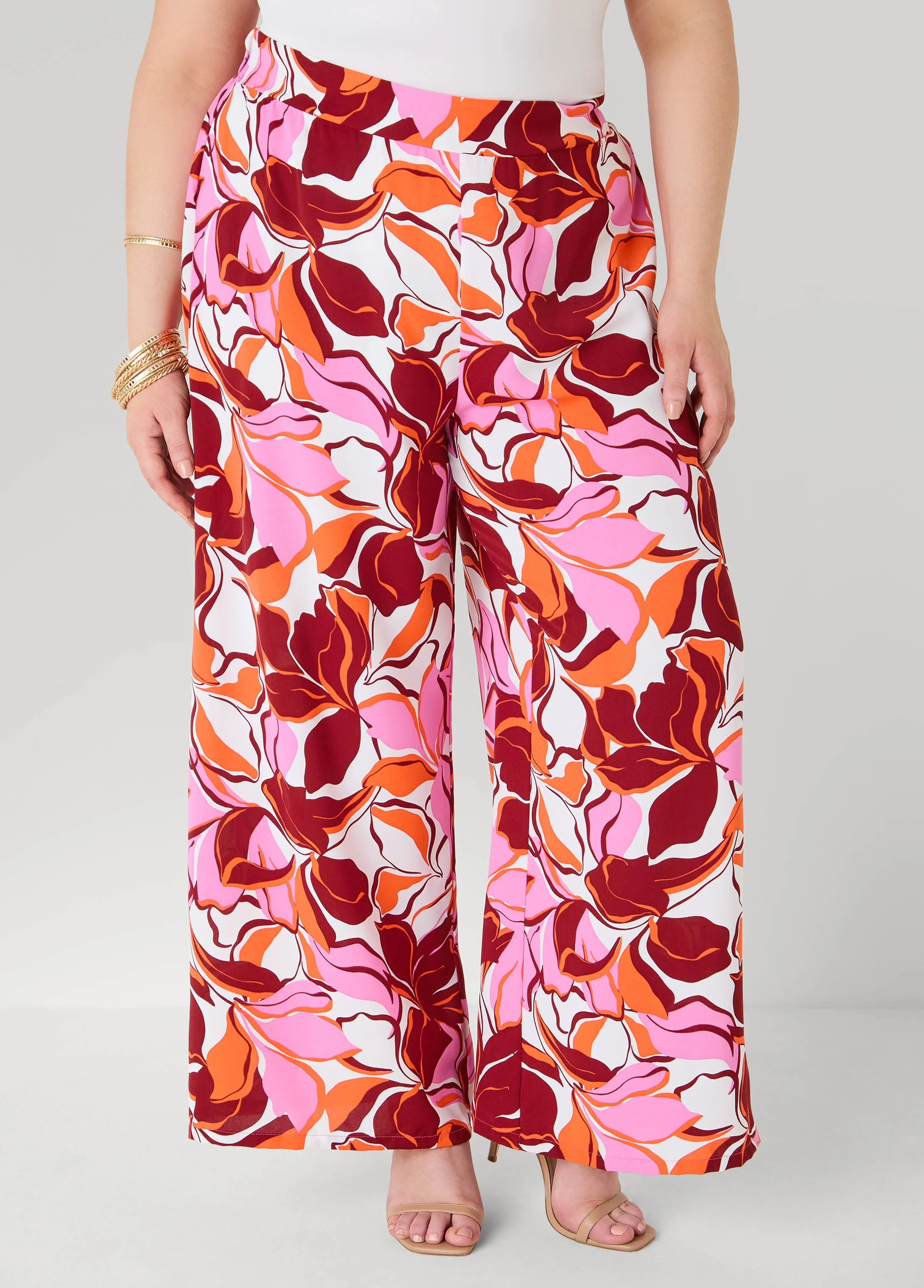 Printed High Waist Pants - Image 3