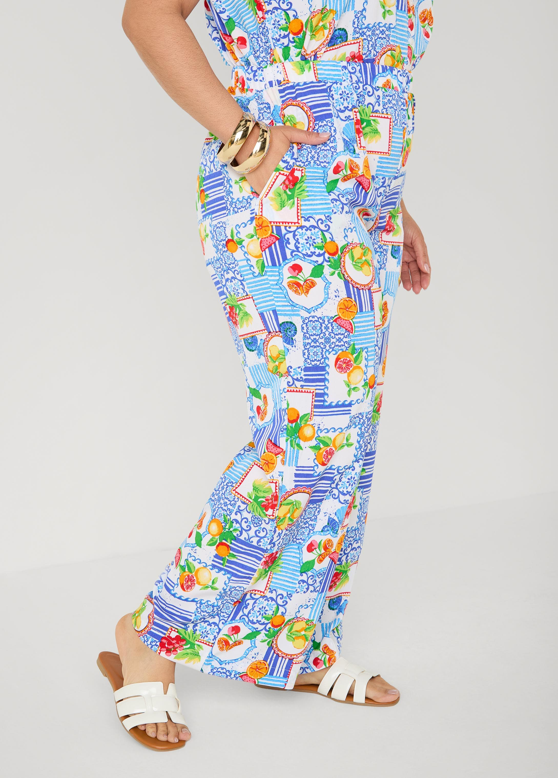 Printed Pull On Pants - Image 3