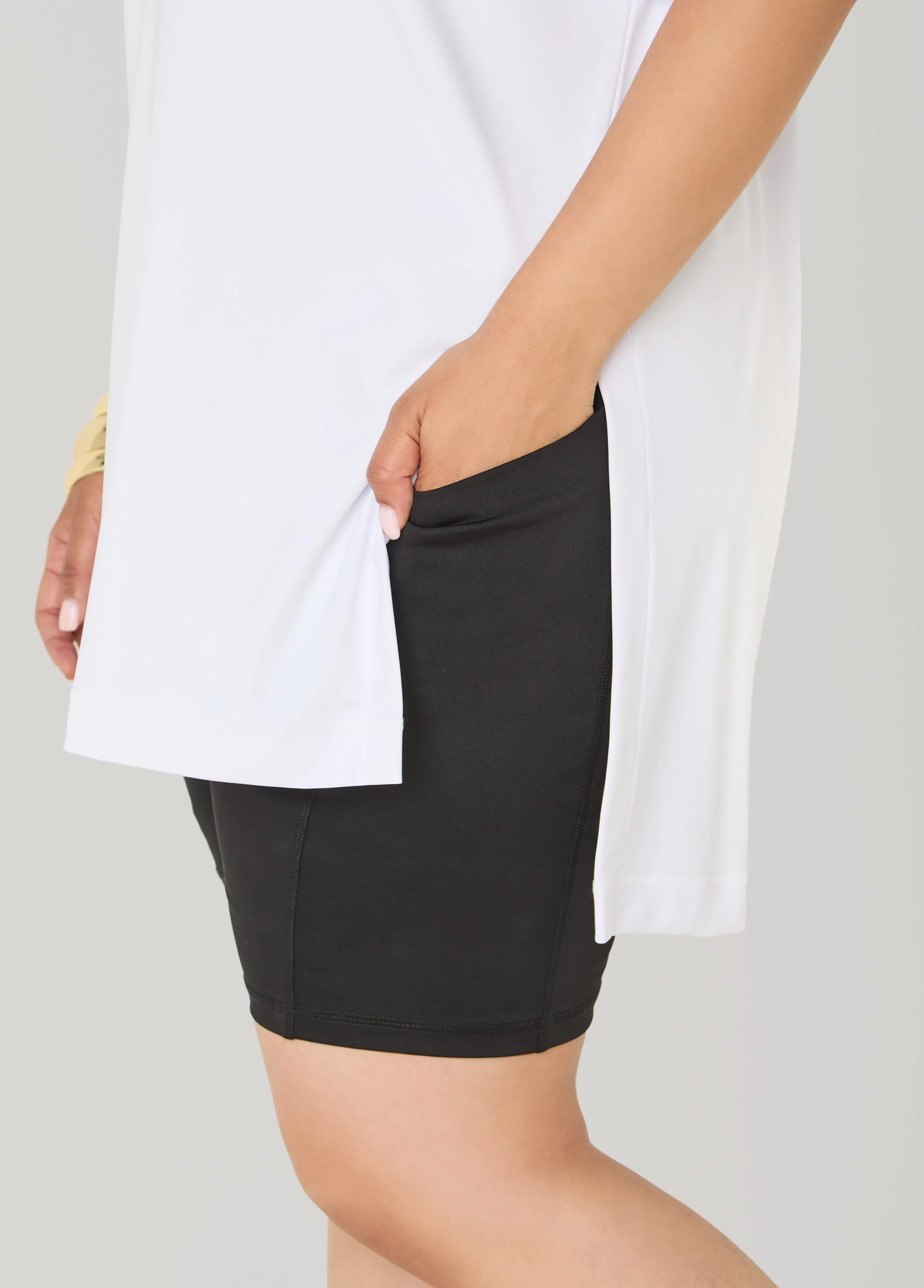 Athletic Knit Side Split Top - Image 4