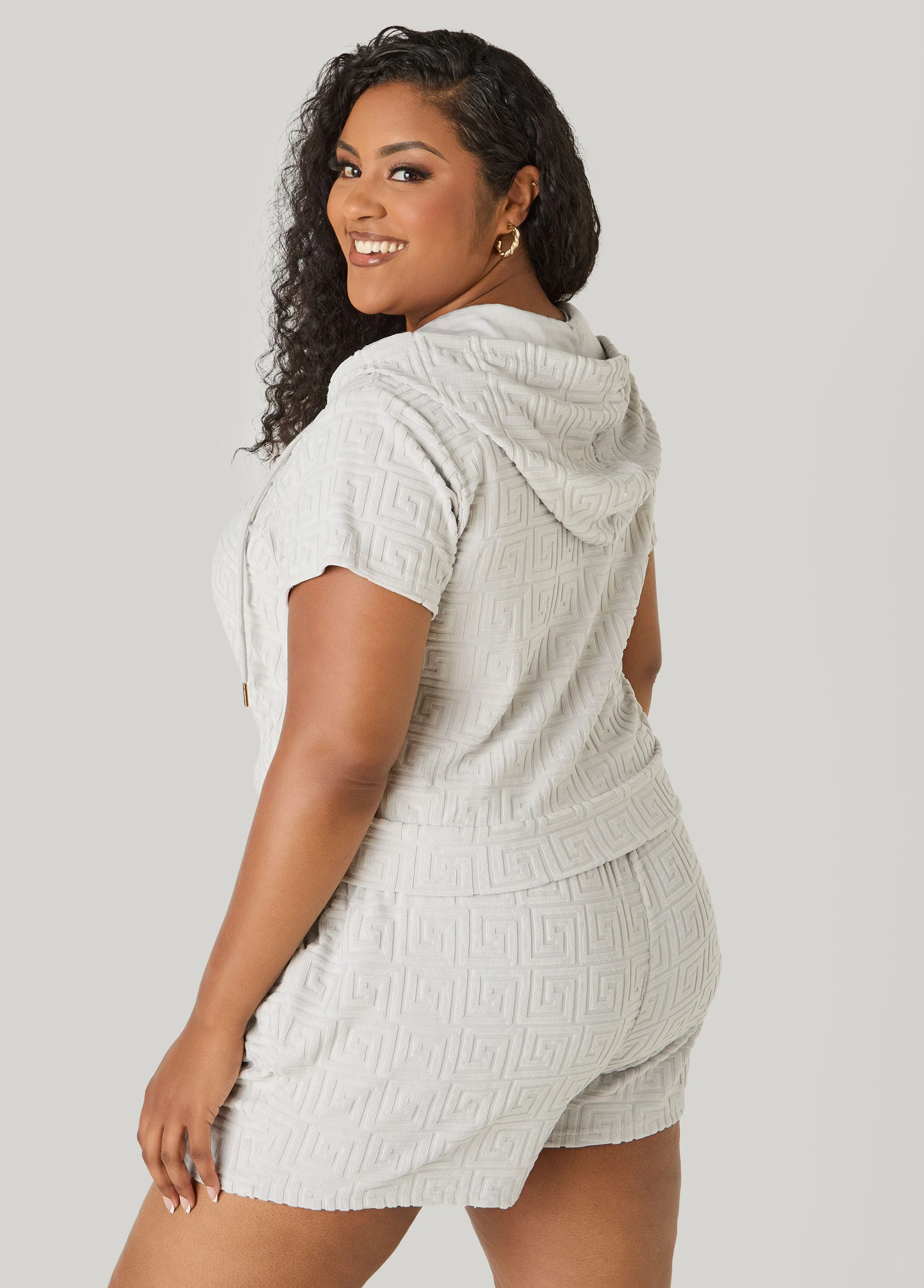 Jacquard Zip Front Hoodie - Image 10