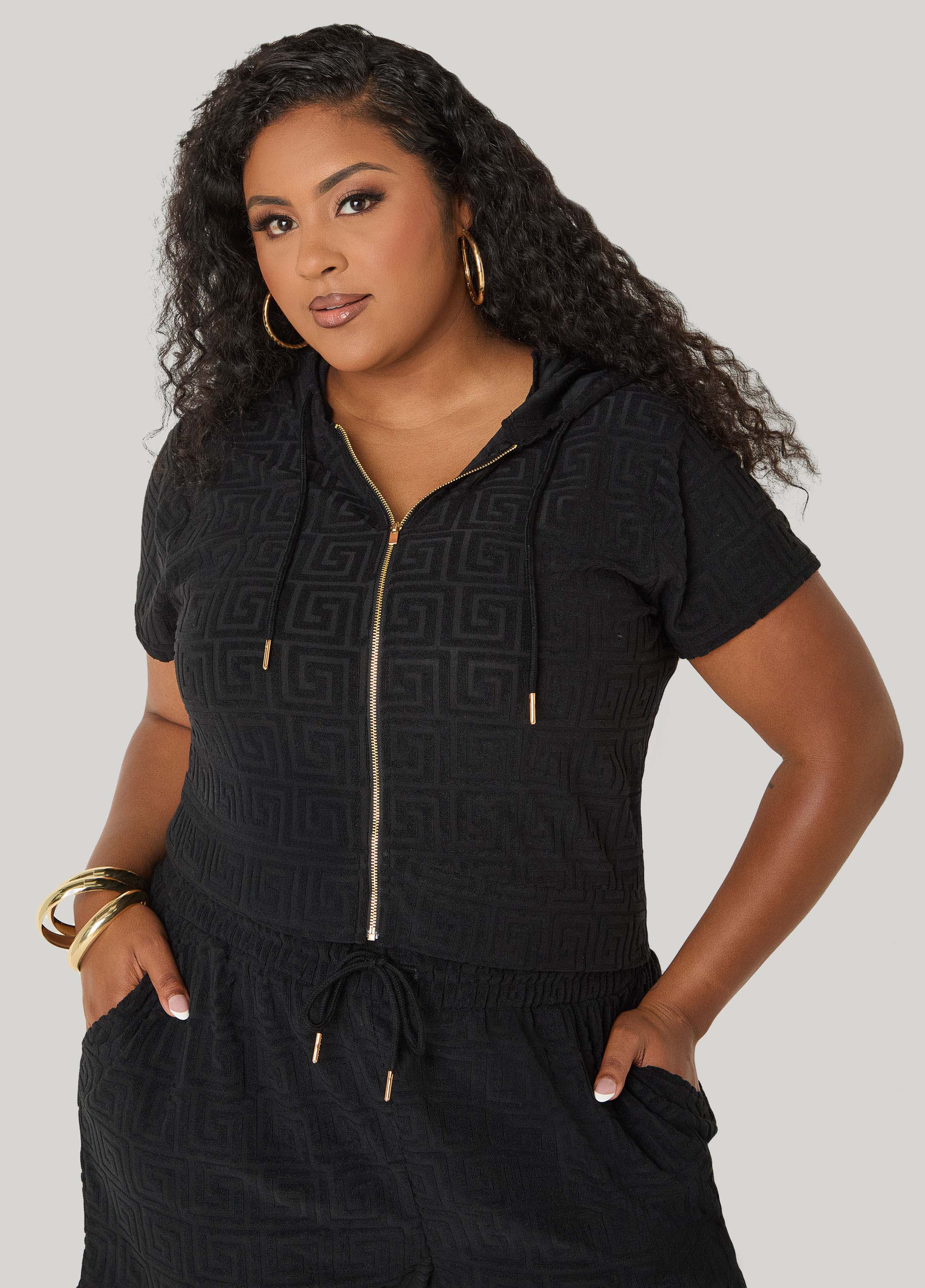 Drawstring Jacquard Shorts - Image 6