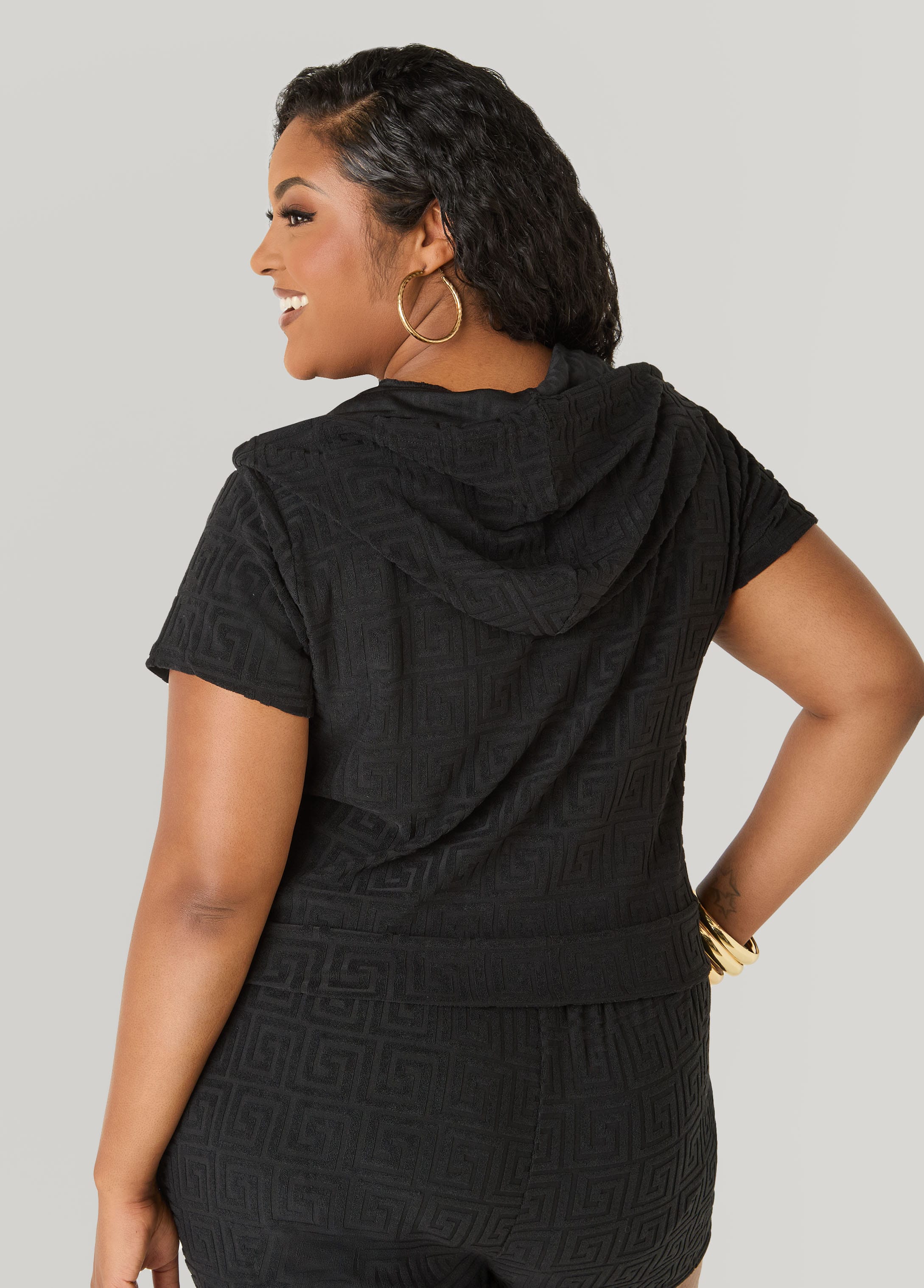 Drawstring Jacquard Shorts - Image 7