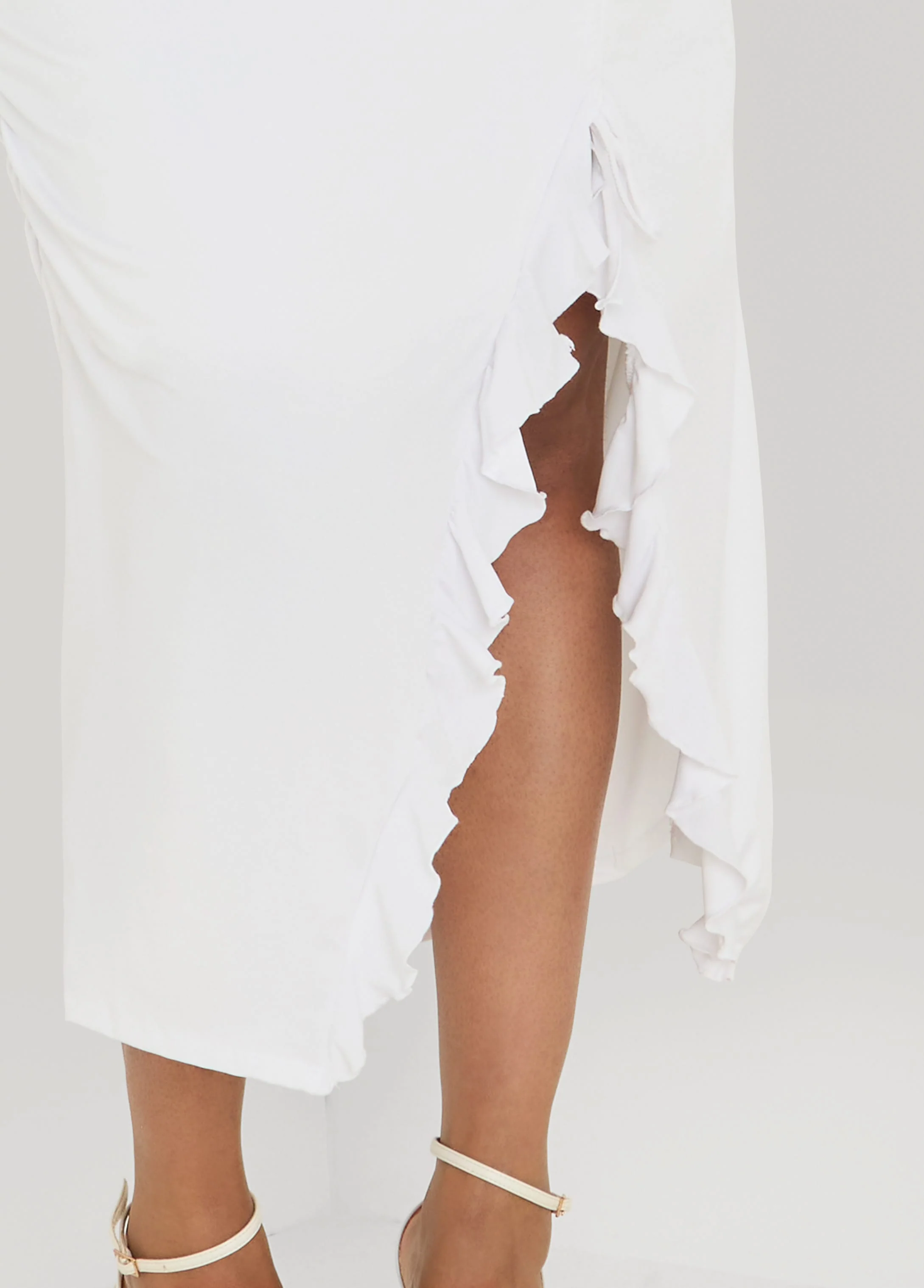 Strapless Drawstring Maxi Dress - Image 4
